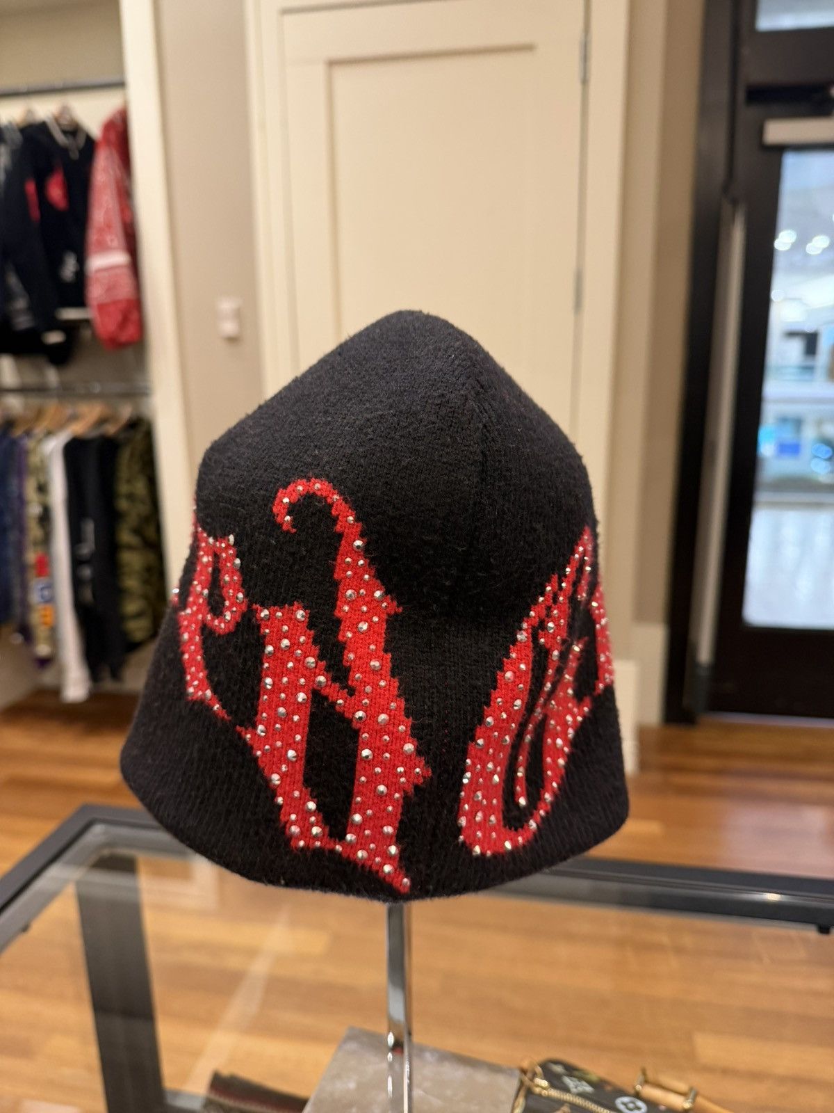Godspeed Godspeed Rinestone Beanie - Black/Red Size ONE SIZE - 5 Thumbnail