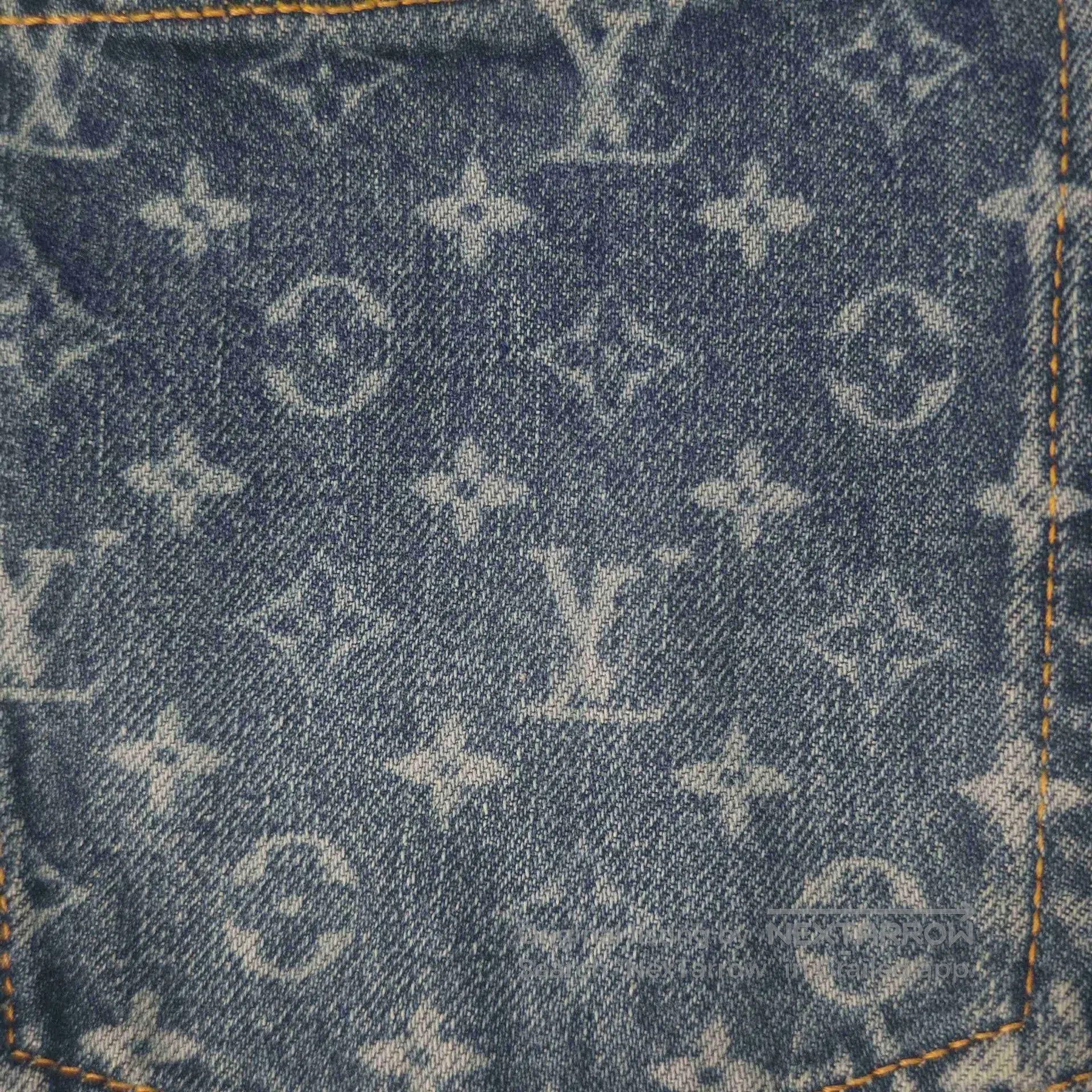 Louis Vuitton LV Blue Monogram Washed Jeans. Size US 38 / EU 54 - 8 Thumbnail