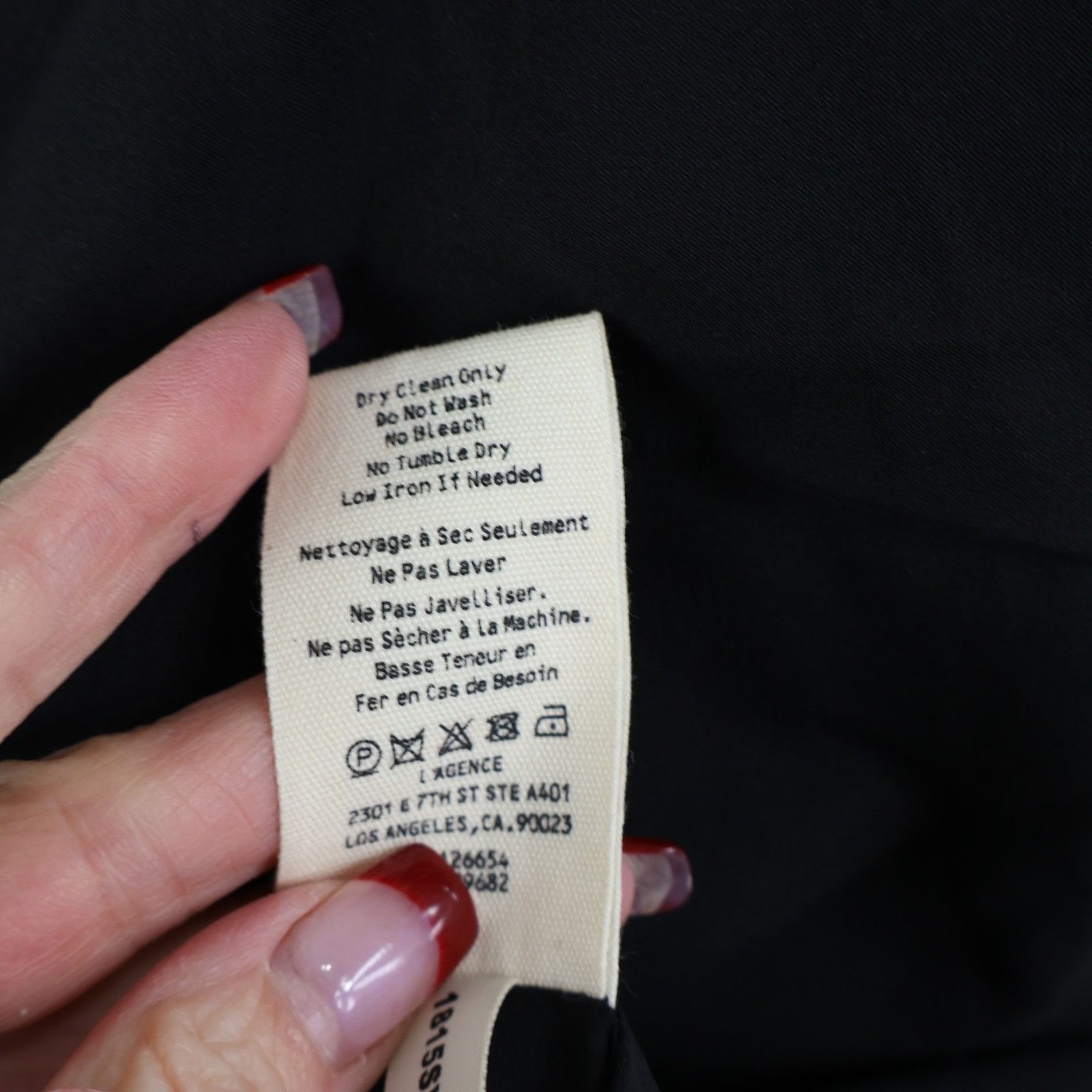 L'AGENCE L'AGENCE Sheila Velvet Tux Blazer Women 2 Silk Blend Holiday Size XS / US 0-2 / IT 36-38 - 16 Thumbnail