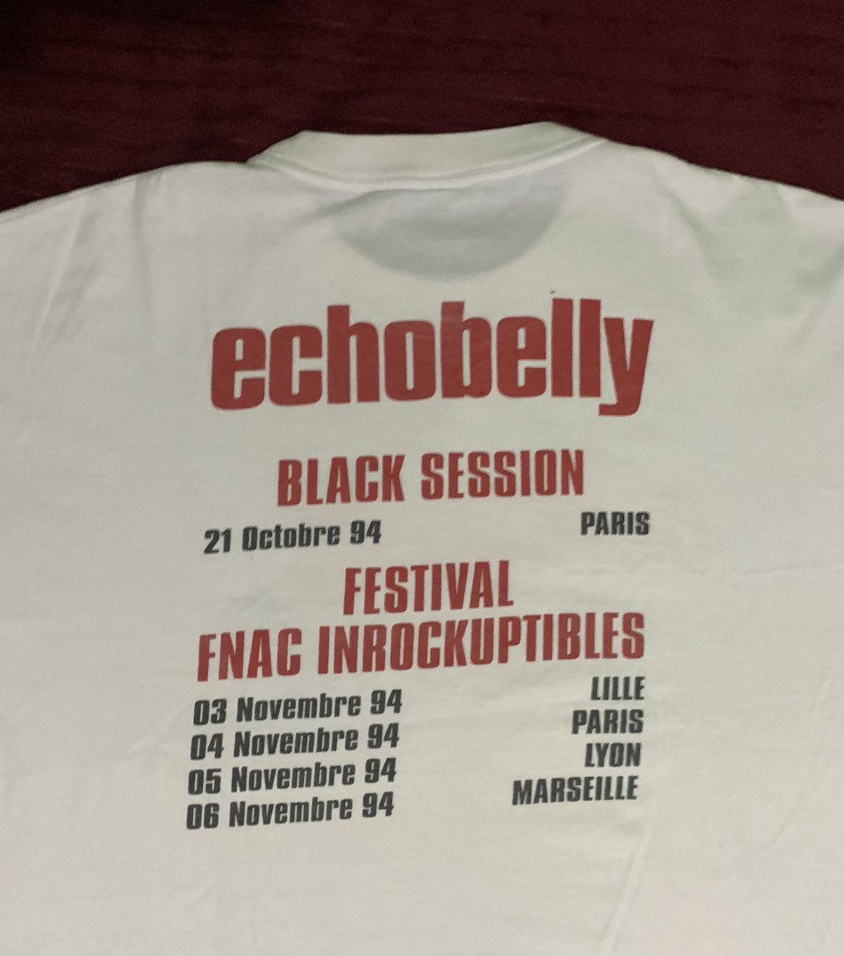 Band Tees × Vintage Vintage Echobelly Tour 1994 Shirt Oasis Elastica Size US XL / EU 56 / 4 - 4 Thumbnail