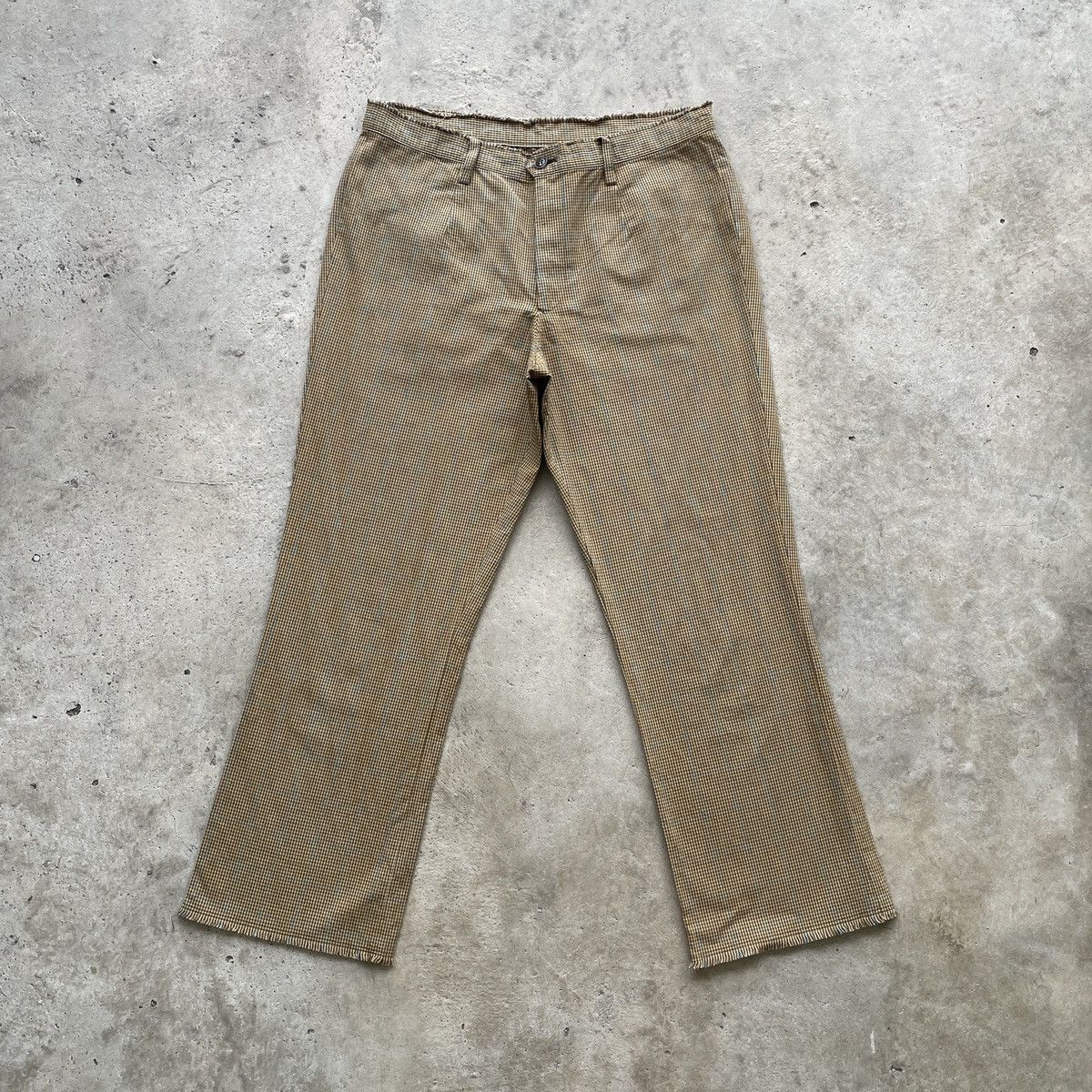 Issey Miyake Vintage I.S Sunao Kuwahara Checkered Trousers Pants W29 Size US 29 - 1 Thumbnail