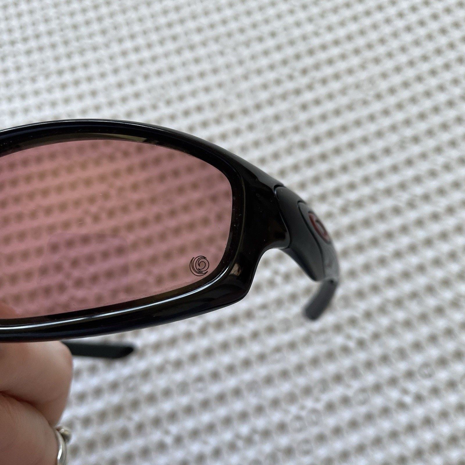 Vintage Oakley Straight Jacket Sunglasses Black Red