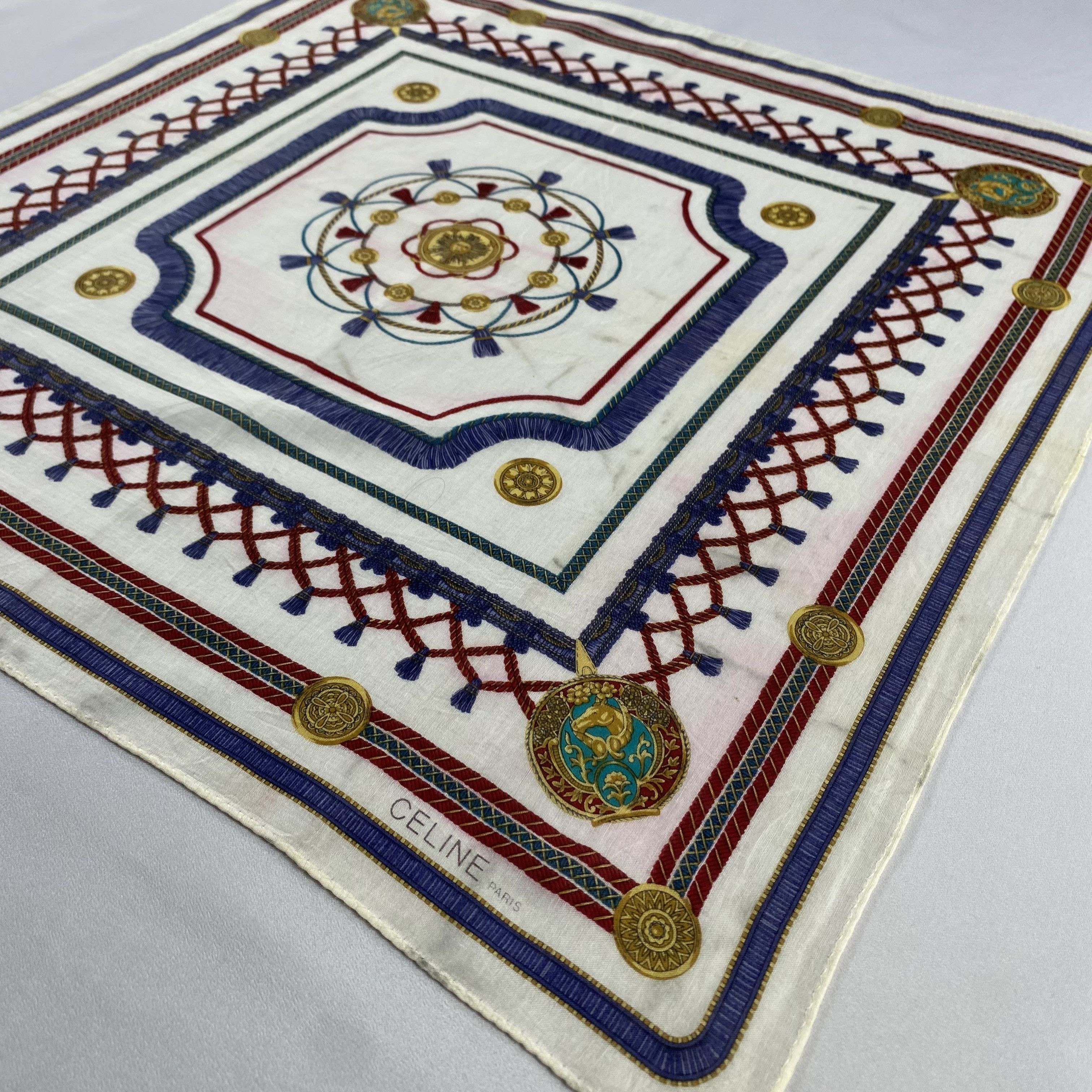 Celine × Vintage Celine Handkerchief / Neckerchief / Bandana-P1104 Size ONE SIZE - 2 Thumbnail