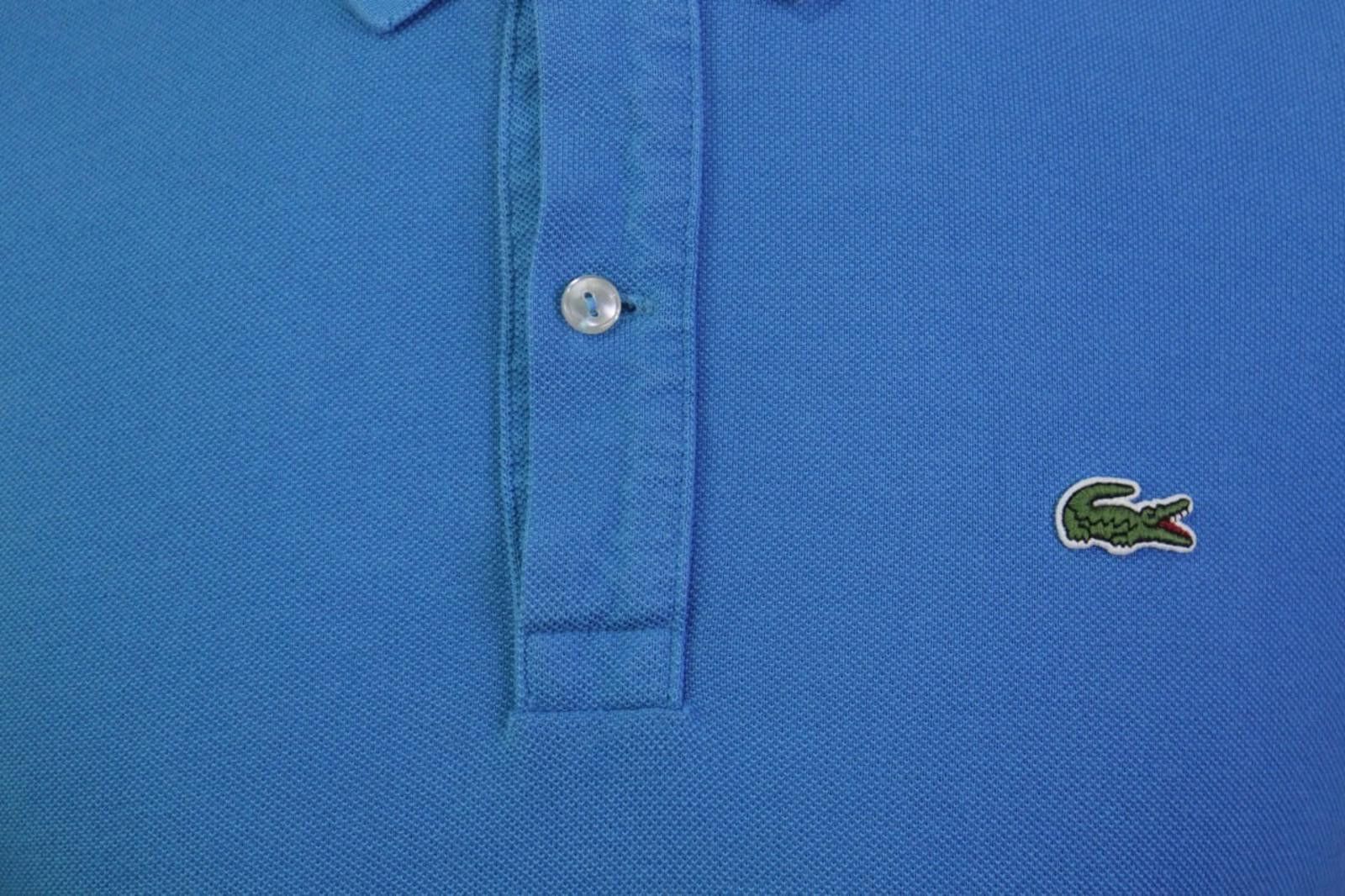 Lacoste Lacoste Blue Cotton Collared Popover Polo Shirt Size M Size US M / EU 48-50 / 2 - 6 Thumbnail