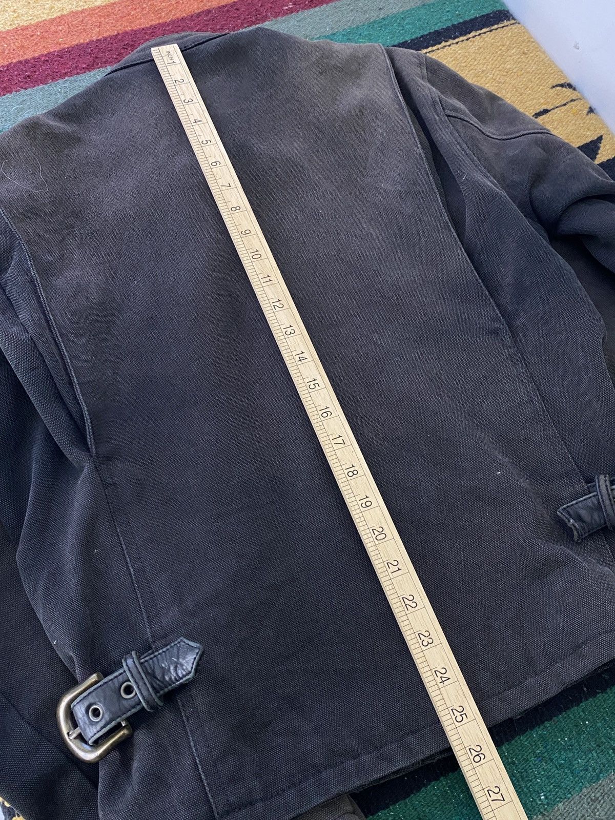 Kadoya Kadoya Sunfaded Distressed Cotton Biker Jacket Size US L / EU 52-54 / 3 - 5 Thumbnail