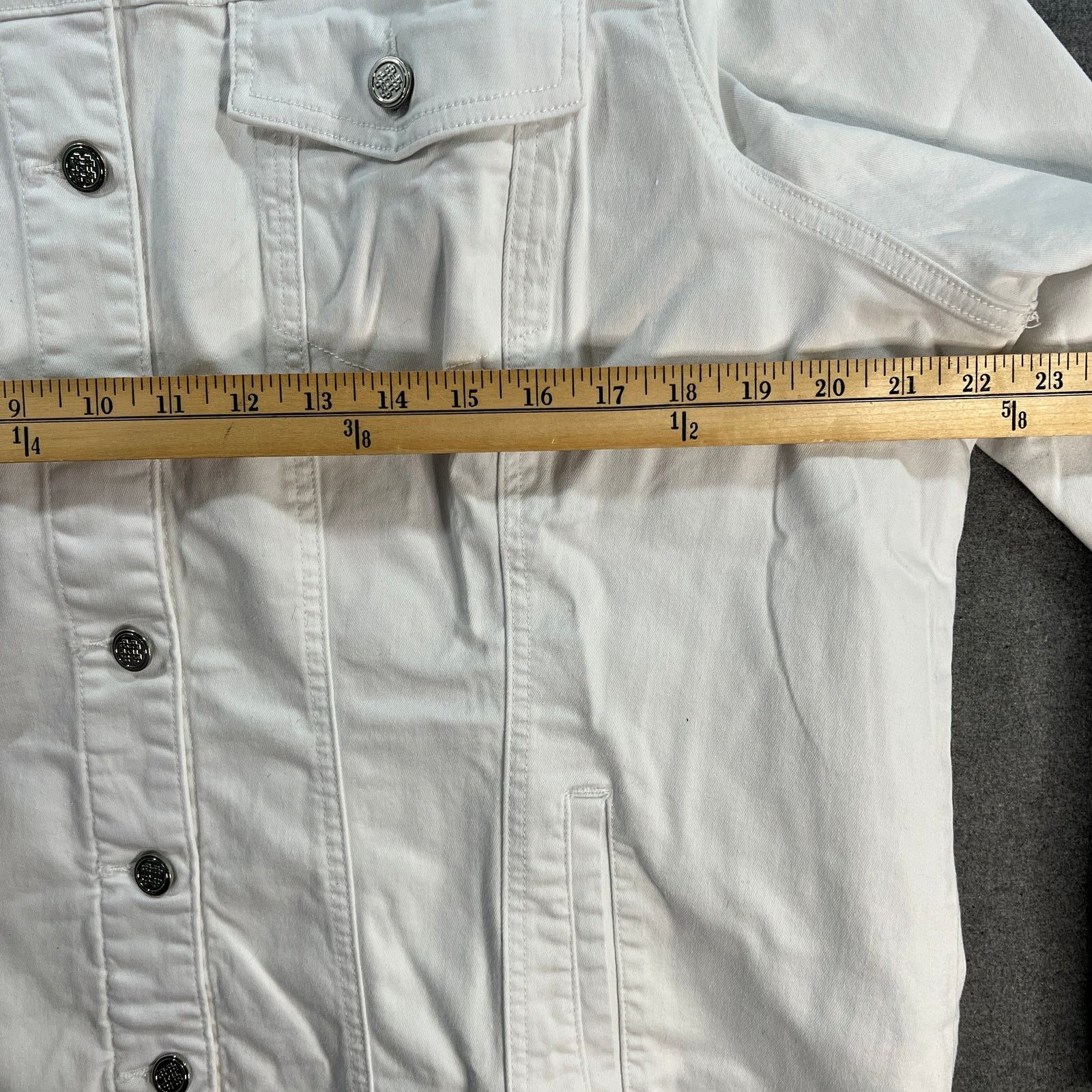 Other Lauire Felt Wave Denim Jacket with Embroidery Size2X White Size XXL / US 16-18 / IT 52-54 - 8 Thumbnail
