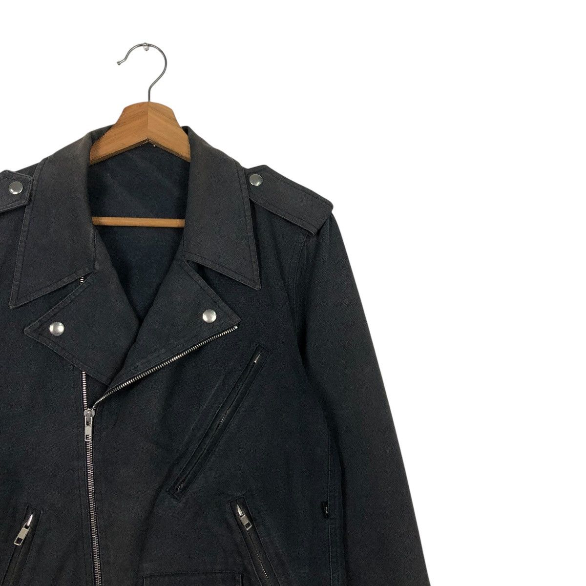 agnes b. 🔥CROPPED BIKER JACKET AGNES B. DOUBLE COLLAR Size US S / EU 44-46 / 1 - 8 Thumbnail