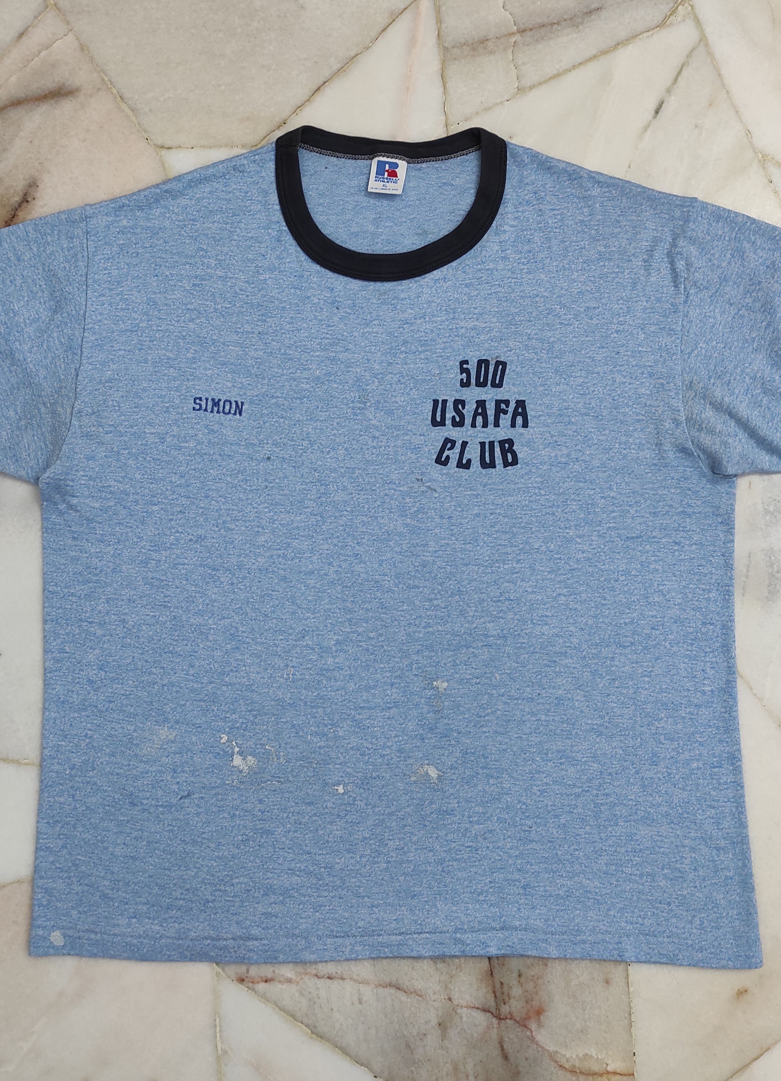 Sports Specialties Vintage 80's USAFA CLUB TRIBLEND RAYON TEE Size US XL / EU 56 / 4 - 5 Thumbnail