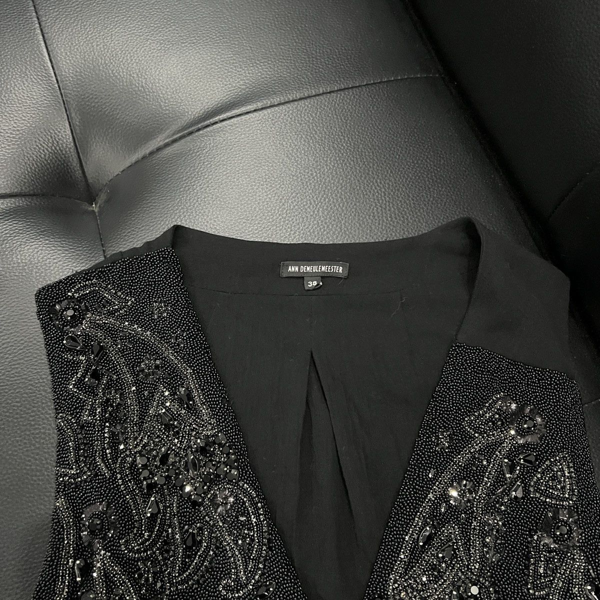 Ann Demeulemeester Ann Demeulemeester SS09Runway Asymmetric “Glass” Vest Jacket Size XS / US 0-2 / IT 36-38 - 13 Thumbnail