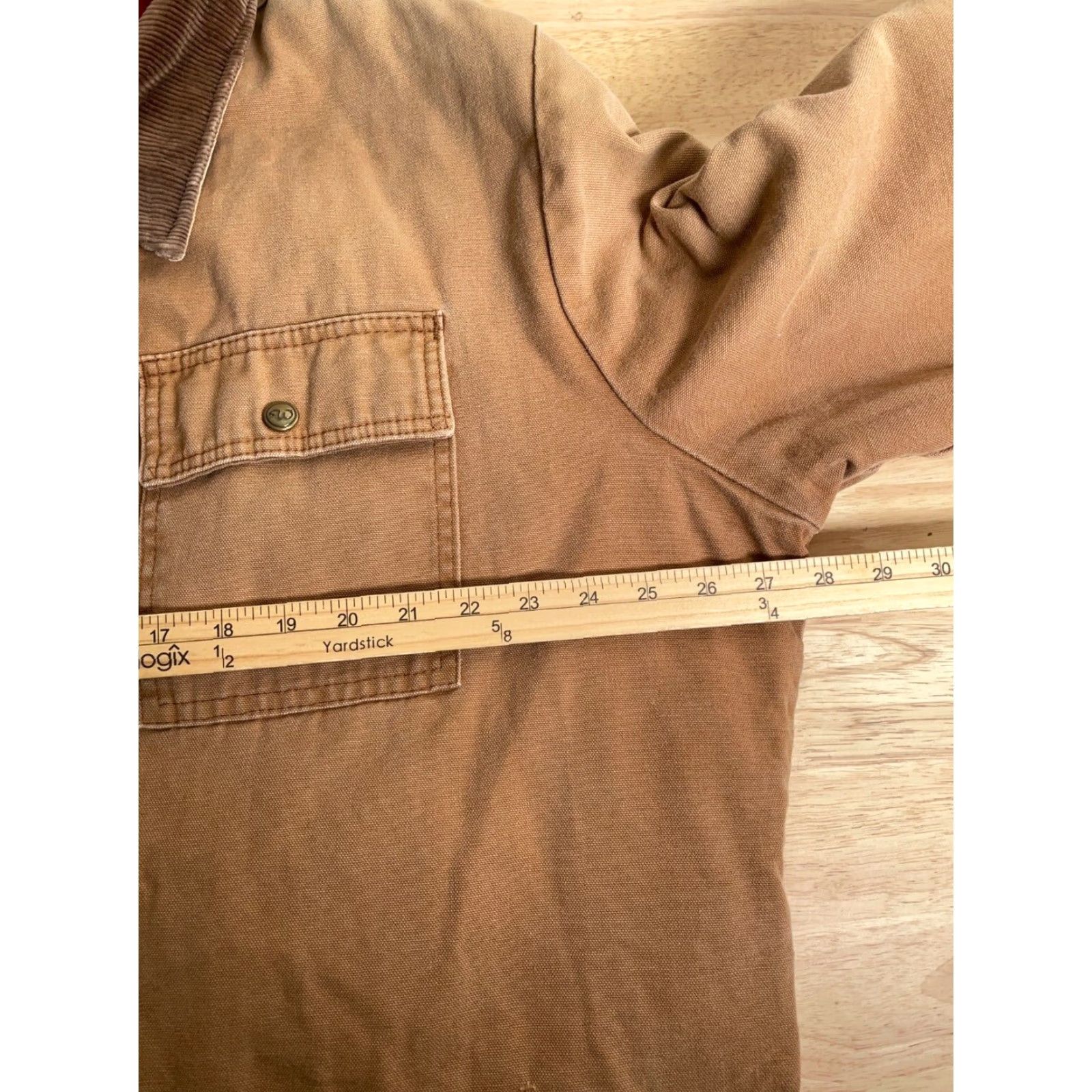 Walls Walls Vintage XL Tall Chore Jacket Pruf Blizzard Canvas Quilt Lined Brown Red Cotton Nylon Shell Bomber Coat Workwear Mens XLT Jacket Size US XL / EU 56 / 4 - 6 Thumbnail