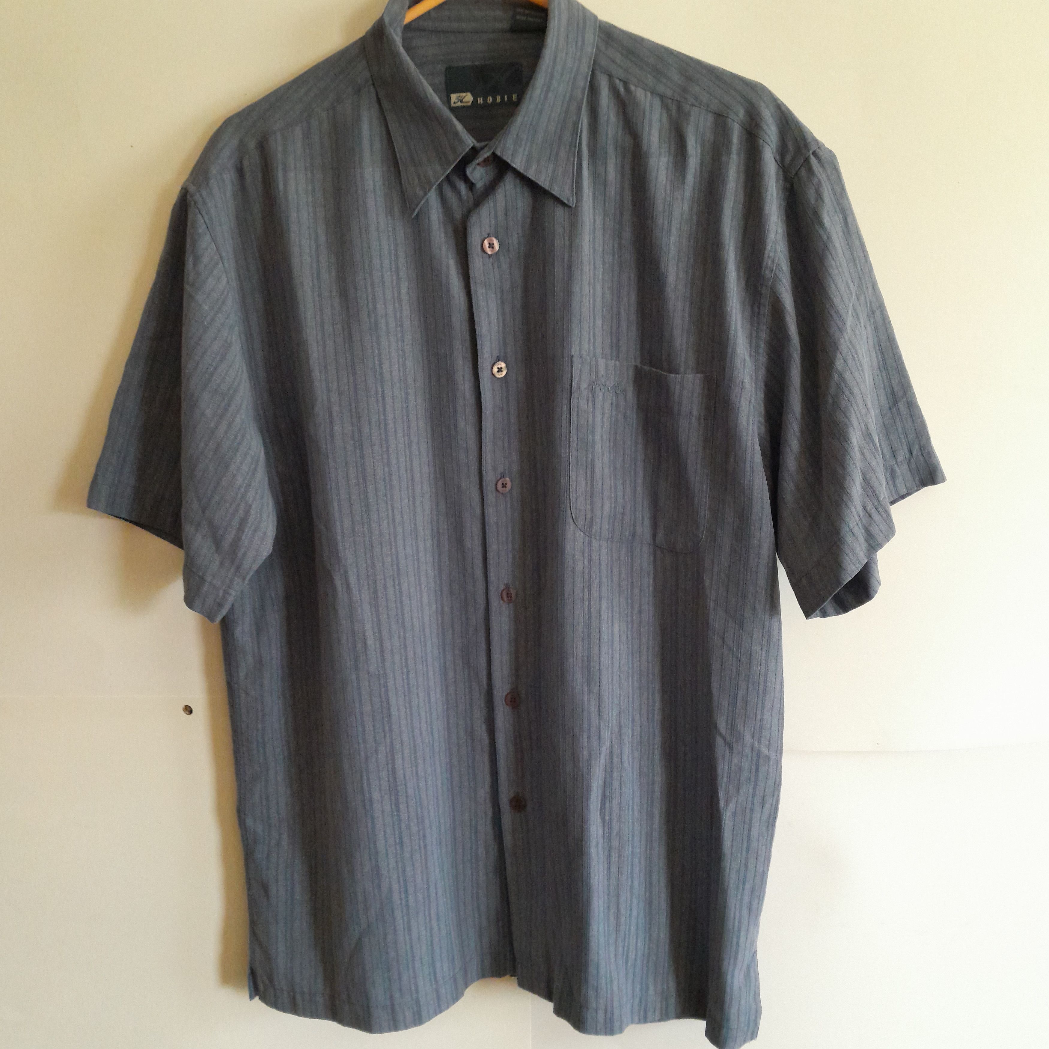 Other Hobie Men's Grey Button Up Shirt Short Sleeve Size US M / EU 48-50 / 2 - 4 Thumbnail