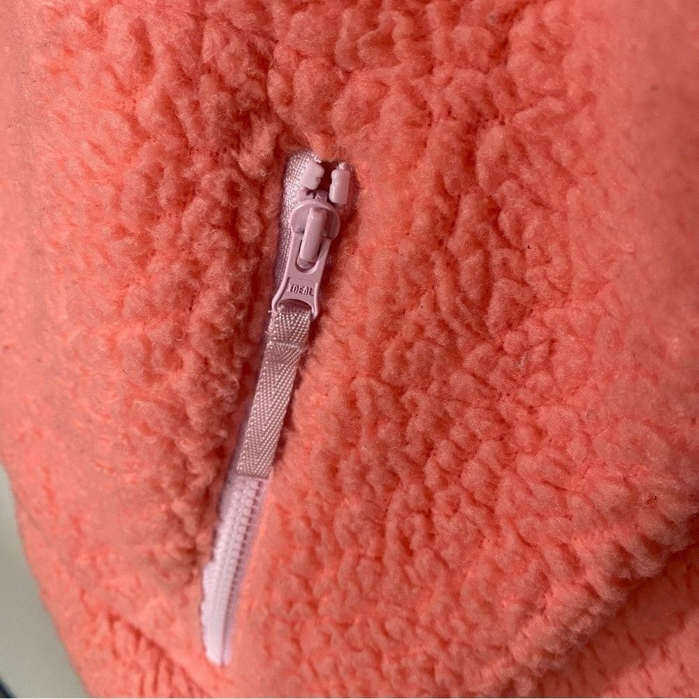 J.Crew J.Crew Cozy Pink Coral Fleece Women's 1/2 Zip Jacket Size XXL / US 16-18 / IT 52-54 - 5 Thumbnail