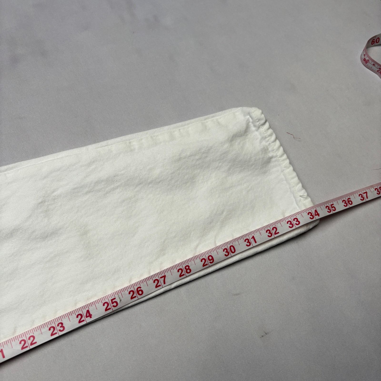 Sid Mashburn $185 Sid Mashburn Slim Straight Jeans 32x34 White Denim Size US 32 / EU 48 - 8 Thumbnail