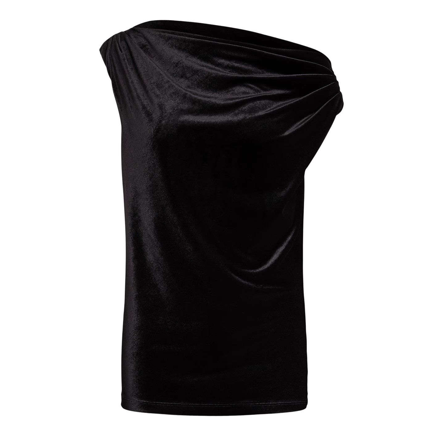 Lauren Ralph Lauren o1g2r1mq1025 Kinthea Velvet Sweater in Black Size XS / US 0-2 / IT 36-38 - 1 Thumbnail