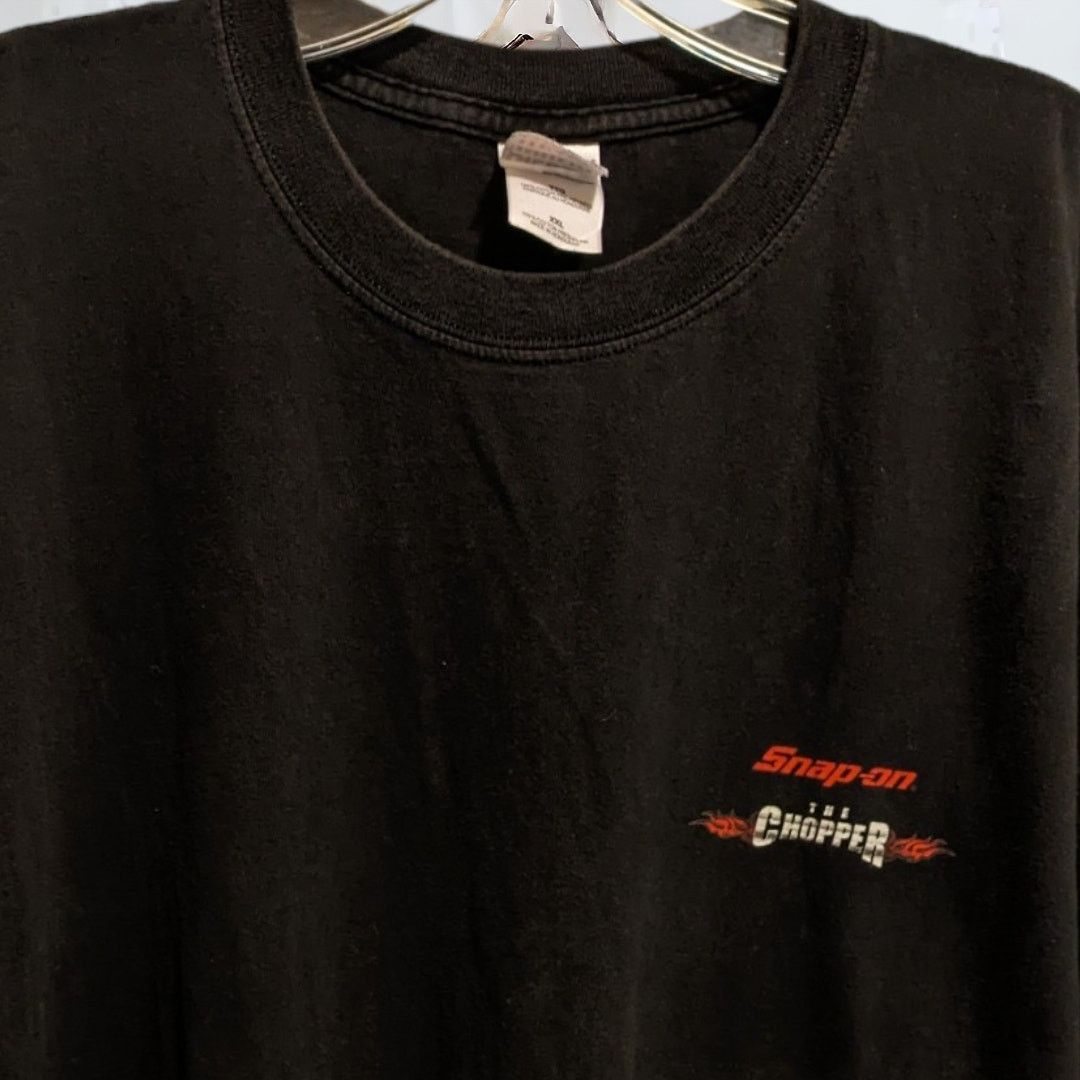 Gildan Vintage Snap On Tools Chopper Short Sleeve T-Shirt Men's 2X Size US XL / EU 56 / 4 - 4 Thumbnail