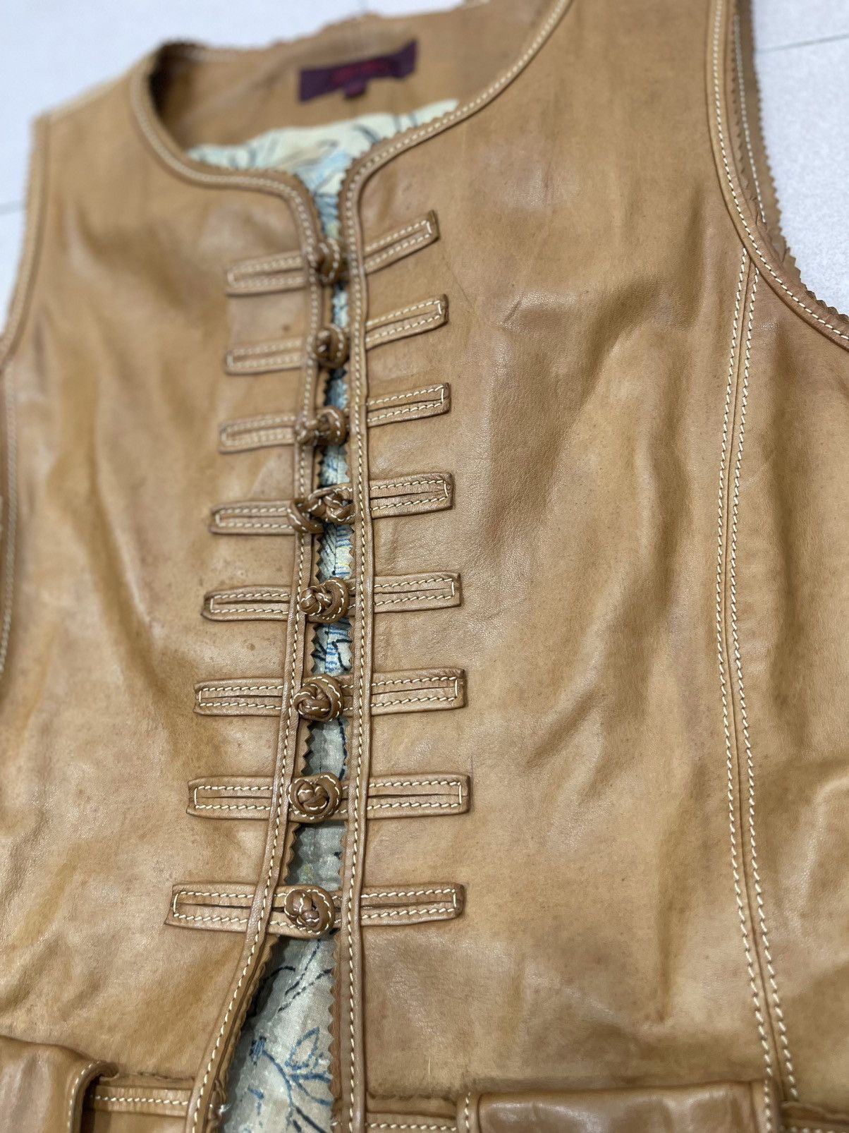 Kenzo Kenzo Vest Leather Size S / US 4 / IT 40 - 13 Thumbnail