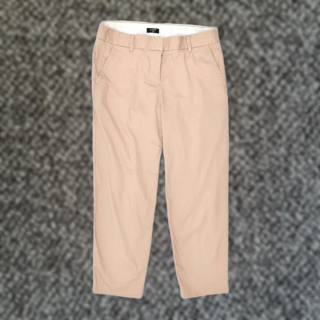 J.Crew VINTAGE J. CREW Womens City Fit Tapered Chino Trousers Beige US 4 XS W28 L25 JU09 Size 26" / US 2 / IT 38 - 1 Thumbnail