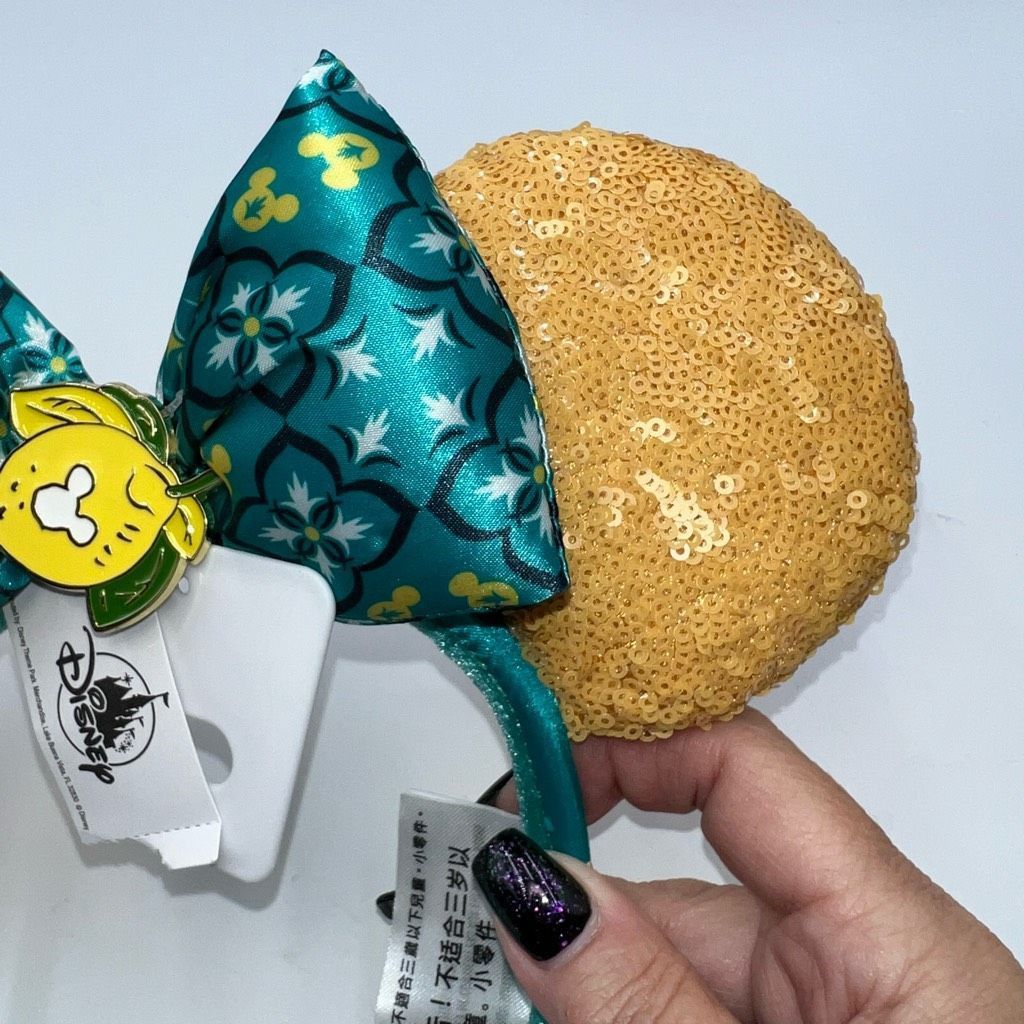 Disney Disney “Salud!” Lemon and Sequin Epcot World Showcase Italy Minnie Ears Size ONE SIZE - 4 Thumbnail