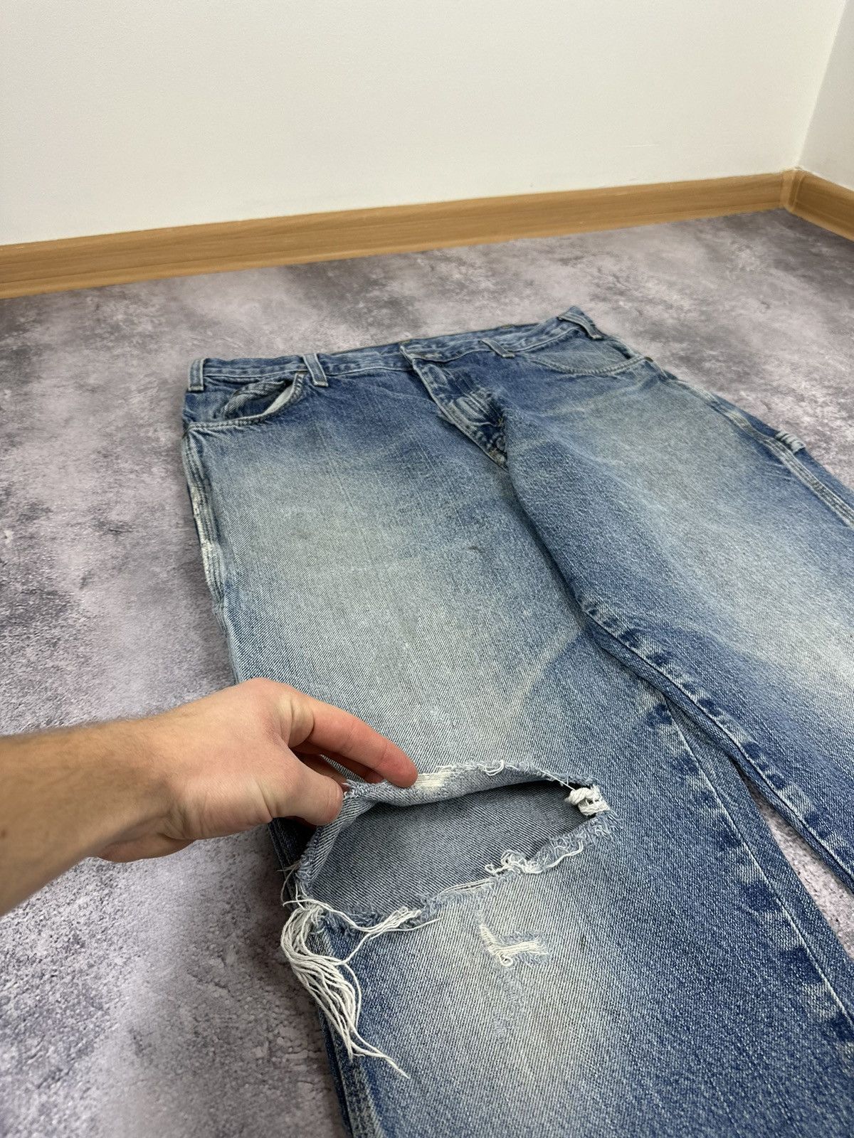 Dickies Vintage Dickies USA Baggy Light Blue Denim Carpenter Pants Size US 34 / EU 50 - 11 Thumbnail