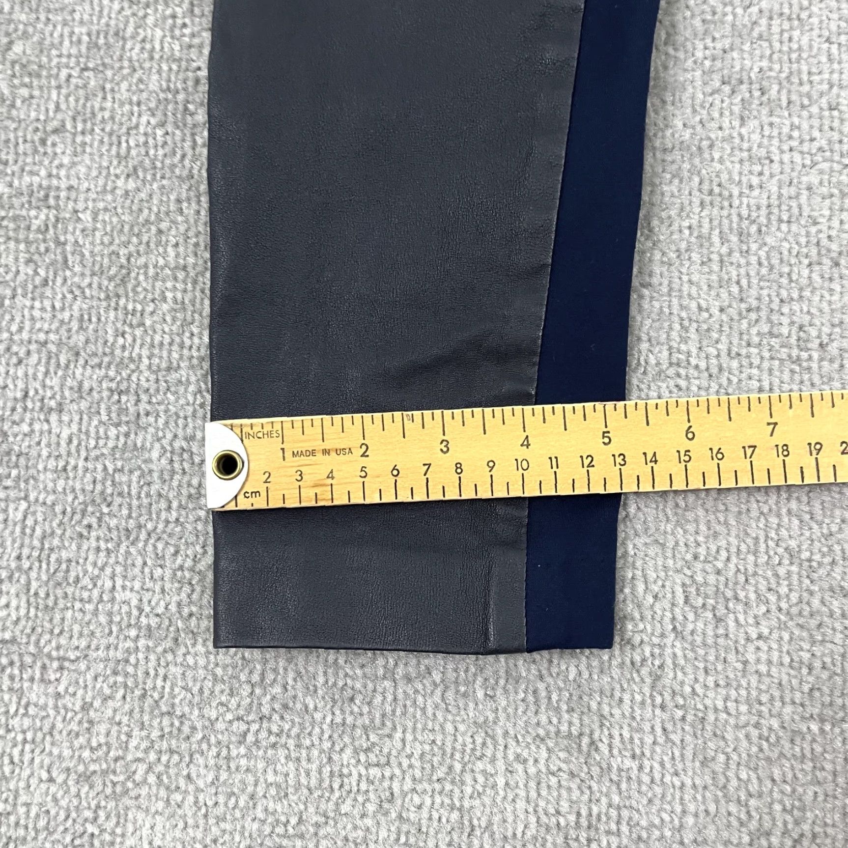 Ralph Lauren Lauren Ralph Lauren Pants Womens Size 6 28" Blue Lamb Leather Skinny Pull On Size 28" / US 6 / IT 42 - 7 Thumbnail