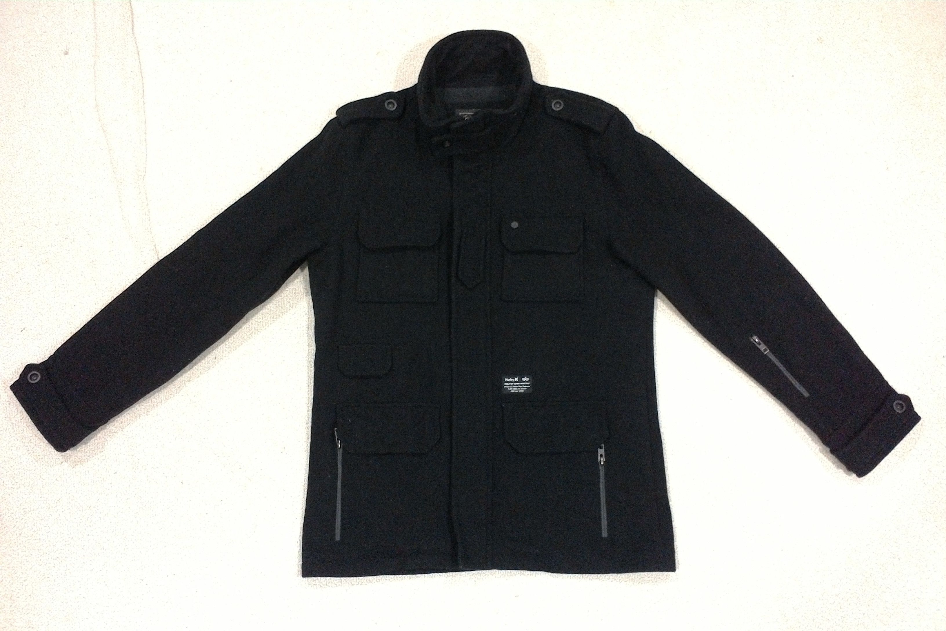 Alpha Industries × Hurley × Japanese Brand Hurley by Alpha Industry Multipocket Wool Jacket Size US S / EU 44-46 / 1 - 2 Thumbnail