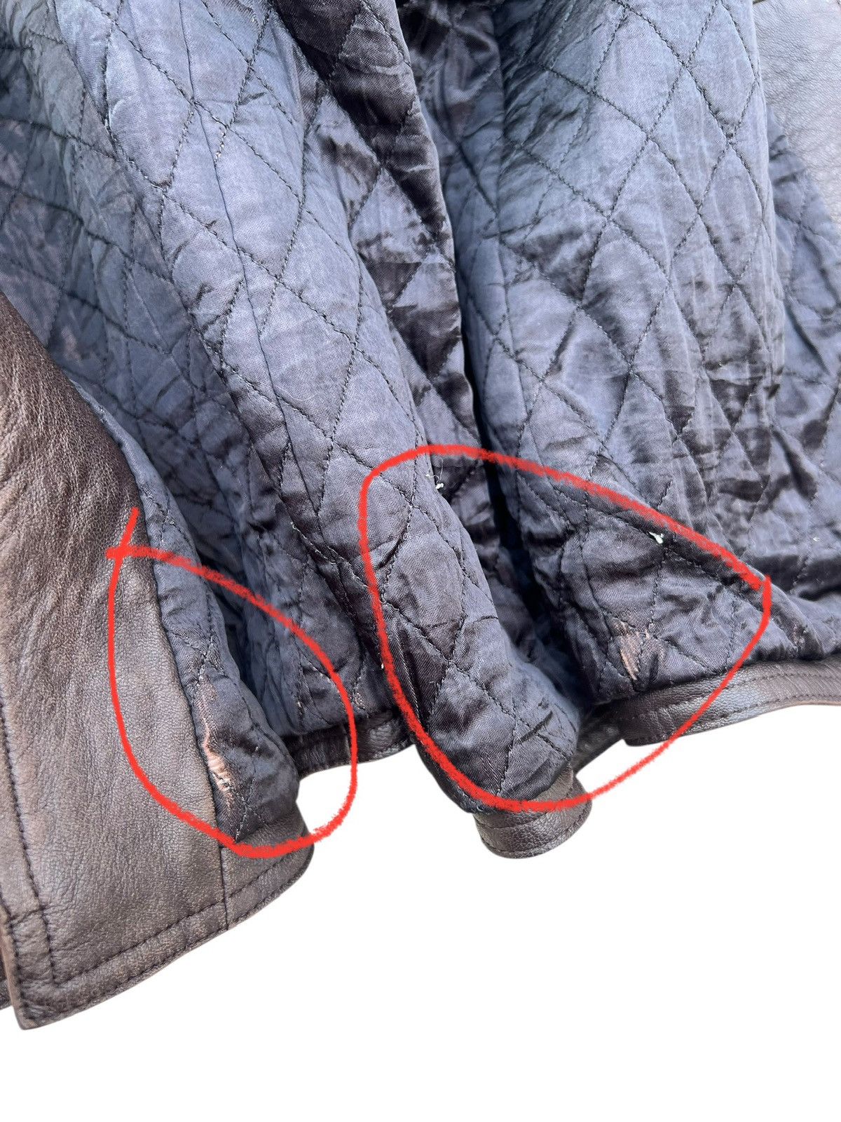 Emporio Armani Vintage Emporio Armani Faded Patina Leather Racer Jacket Size US M / EU 48-50 / 2 - 25 Thumbnail