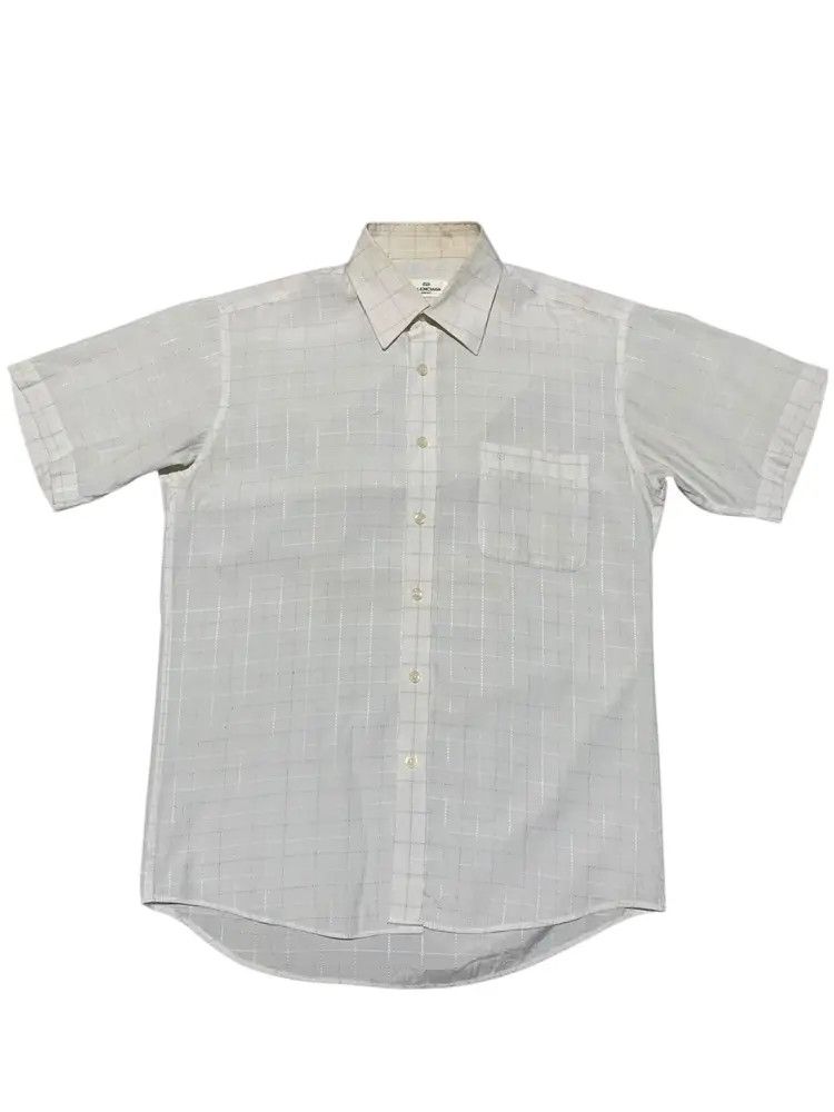 Balenciaga 90s Balenciaga stitches plaid shirt Size US M / EU 48-50 / 2 - 1 Thumbnail