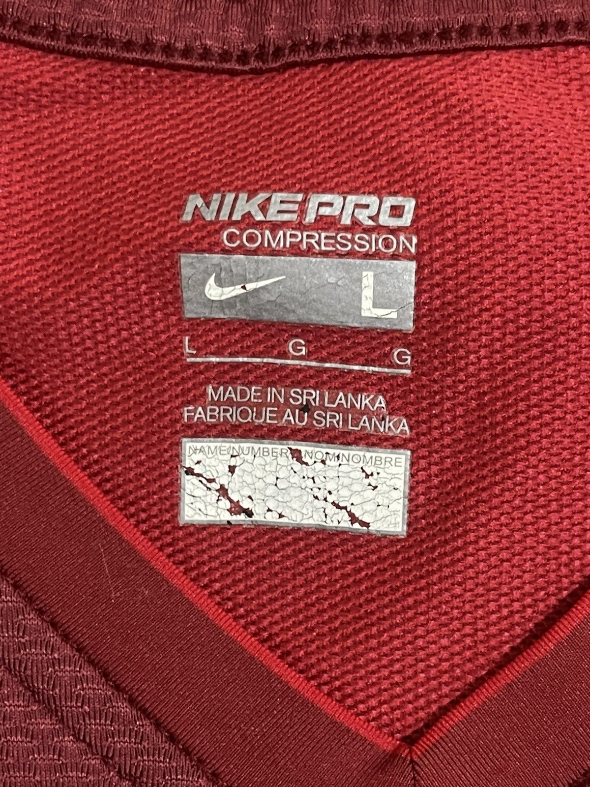 Nike NIKE PRO Portugal Player Issue Compression Training Jersey Size US M / EU 48-50 / 2 - 6 Thumbnail