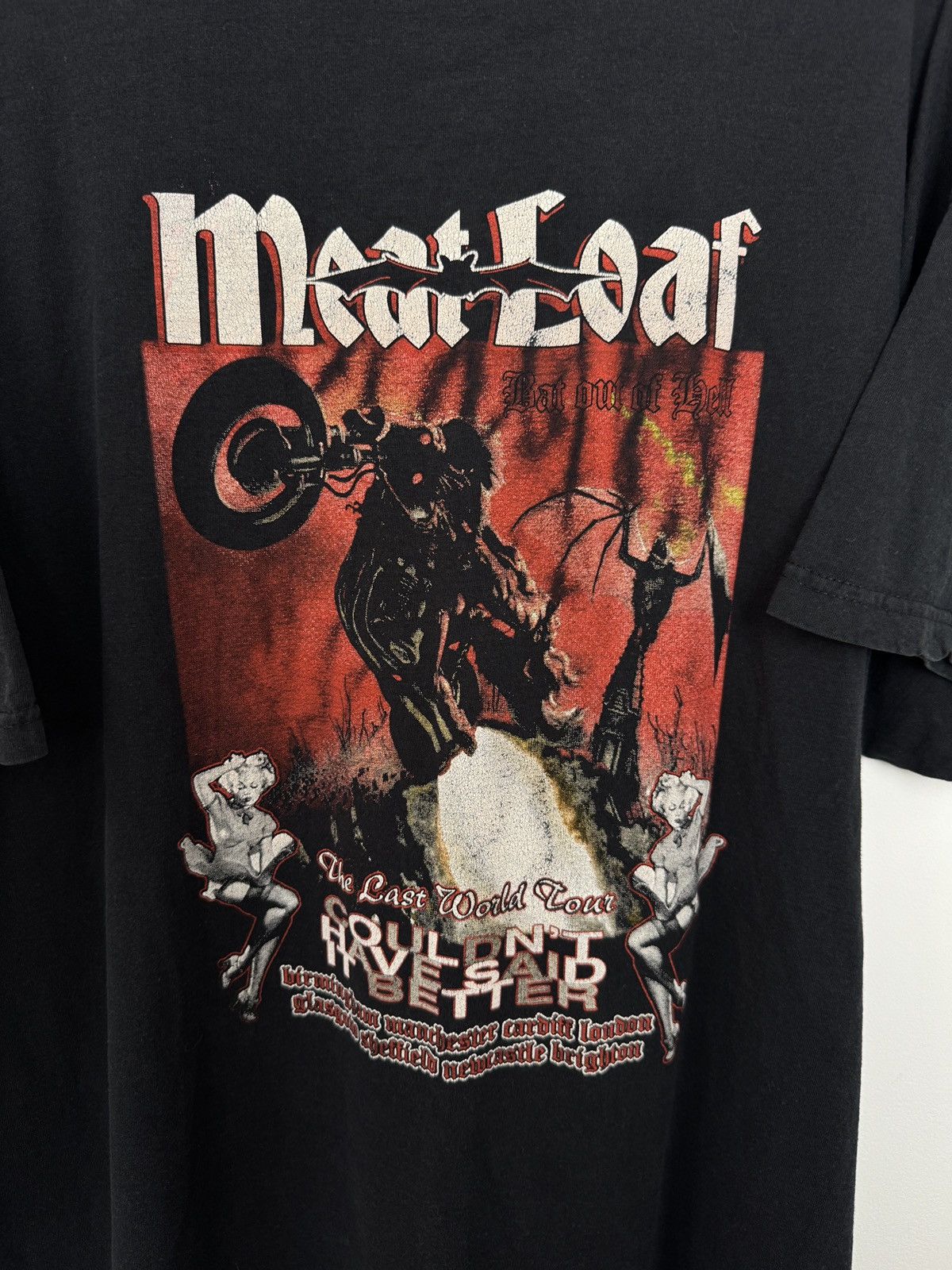 Band Tees Meat Loaf The Last World Tour T-Shirt Size US XXL / EU 58 / 5 - 4 Thumbnail