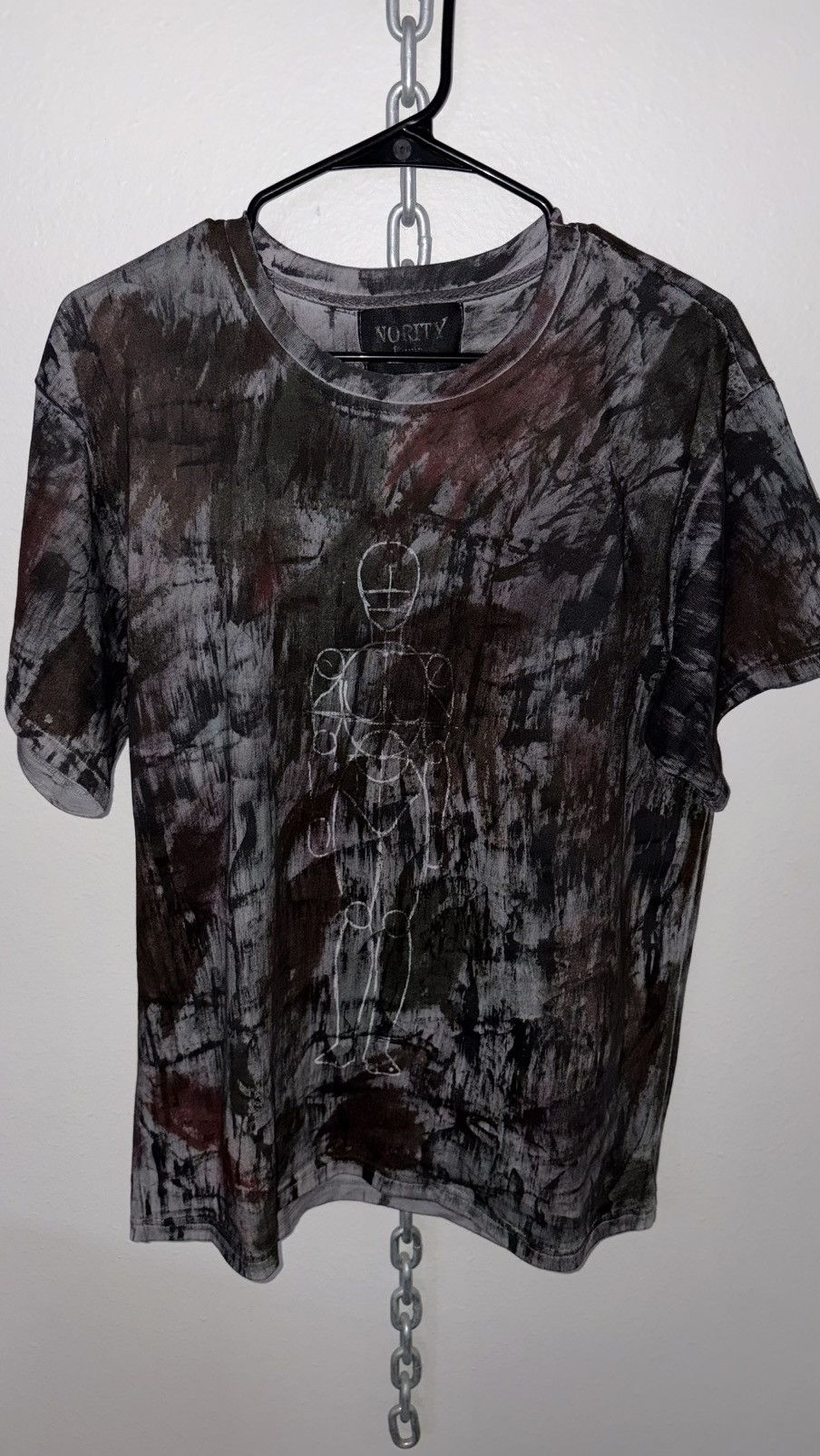 Other Trippie Gluck N ART Black W Red Painted Tee Size US M / EU 48-50 / 2 - 1 Thumbnail