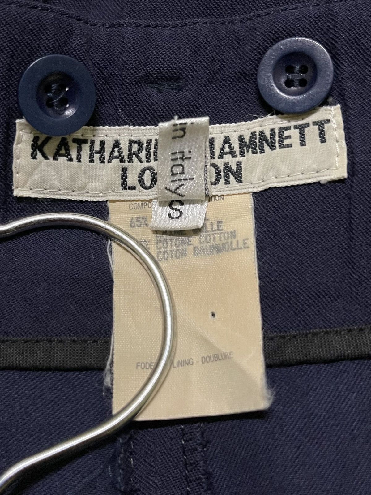 Katharine Hamnett London × Vintage Katharine Hamnett 90s Wool Pants Size 30" / US 8 / IT 44 - 21 Thumbnail