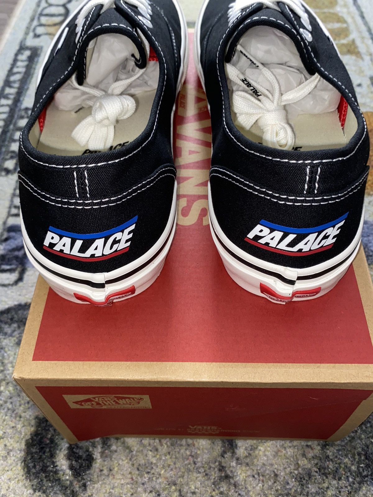 Palace Palace Vans Skate Authentic Classic White Size US 11.5 / EU 44-45 - 3 Thumbnail