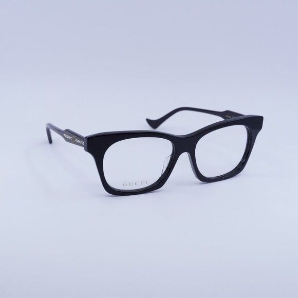 Gucci Gucci GG1299O 001 Eyeglasses Black 55mm Square Frame Size ONE SIZE - 5 Thumbnail