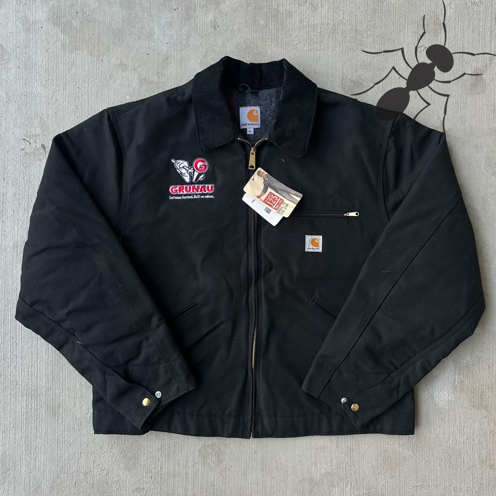 Carhartt × Vintage 90s Carhartt JB105 black detroit jacket sz XL