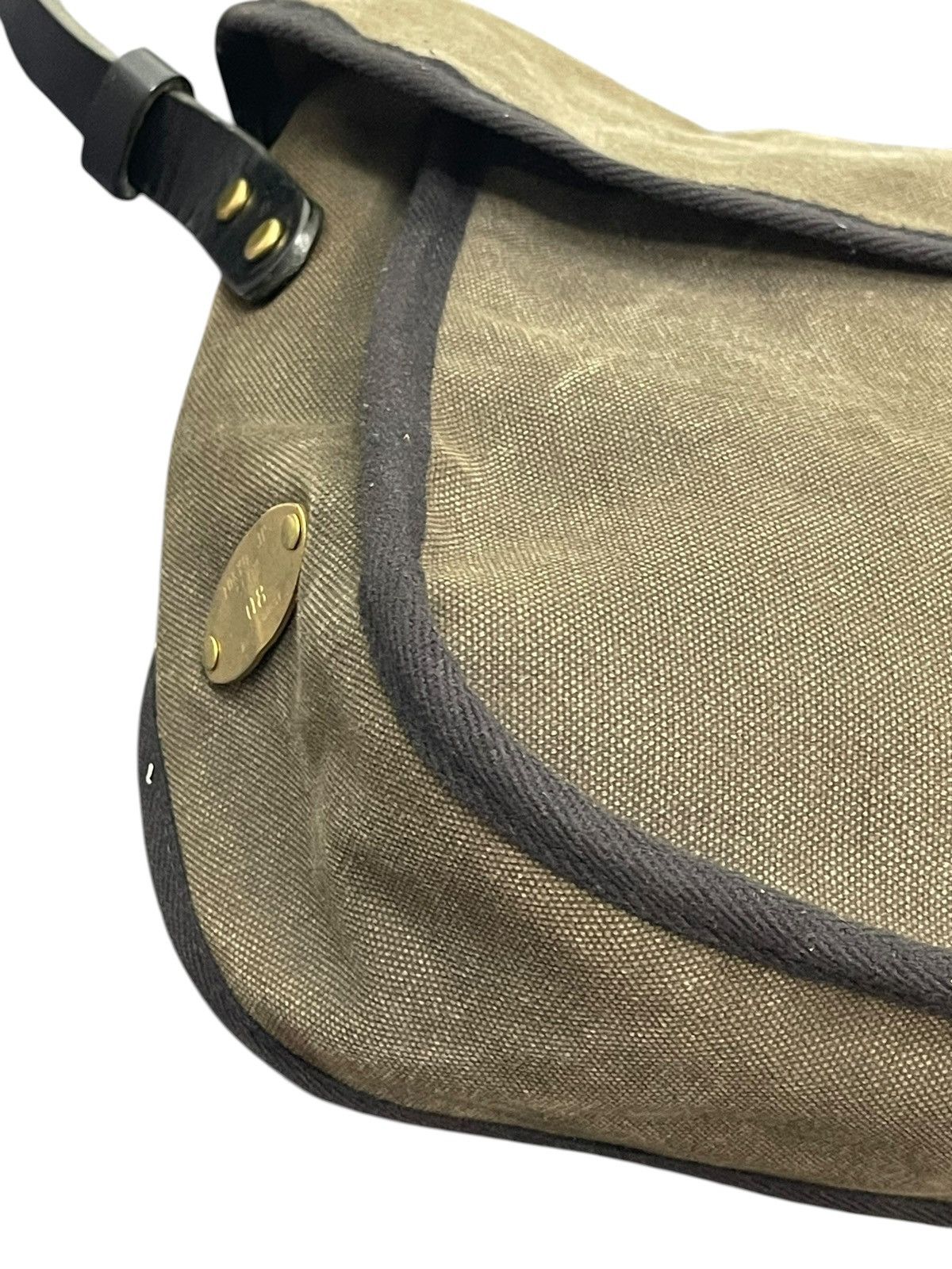 Comme des Garcons × Stussy Leather Canvas Slow Japan Messenger Bag julius amir 1🟩2 Size ONE SIZE - 6 Thumbnail