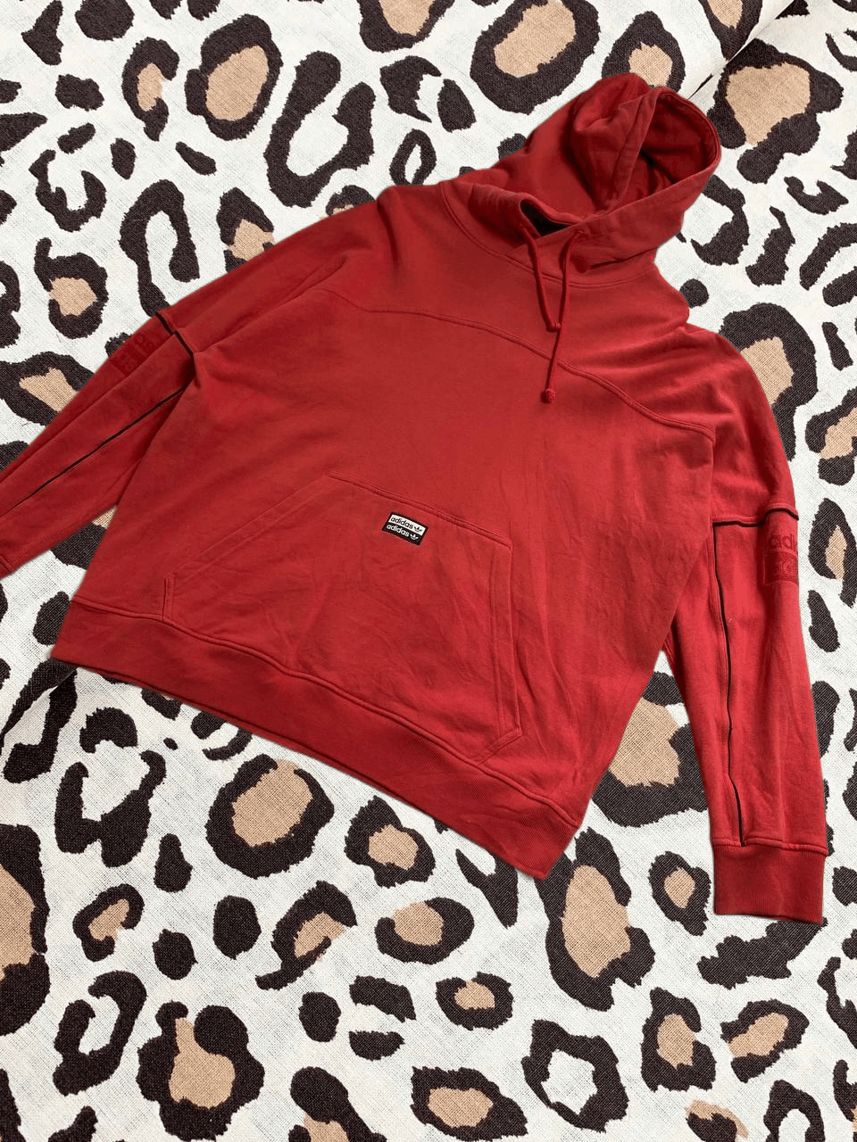 Adidas Vintage Y2K Adidas Sweatshirt Hoodie Thrashed Size US XL / EU 56 / 4 - 1 Thumbnail