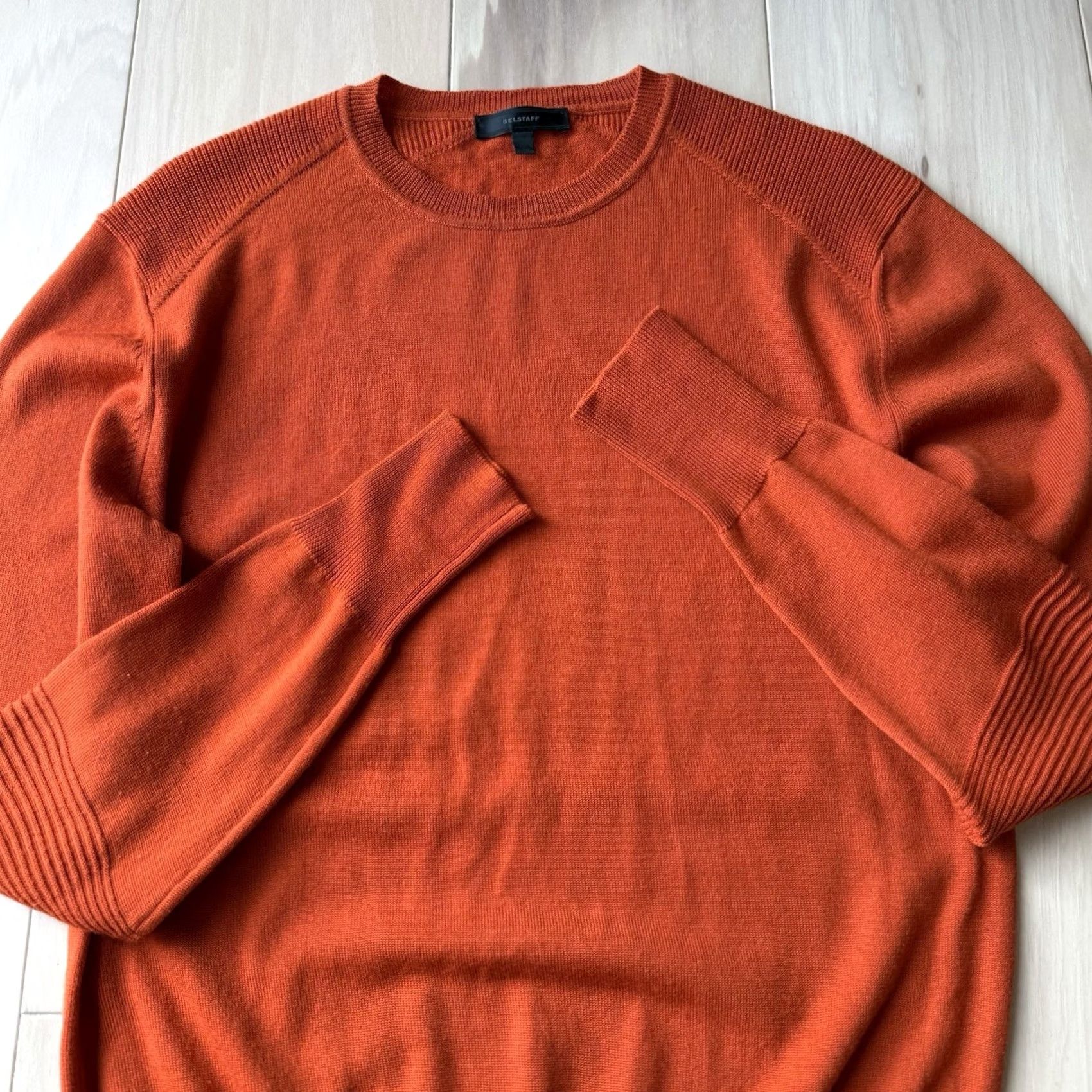 Belstaff VINTAGE Belstaff Sweater Womens M Orange Lightweight Wool Pullover Made in Italy Size M / US 6-8 / IT 42-44 - 4 Thumbnail