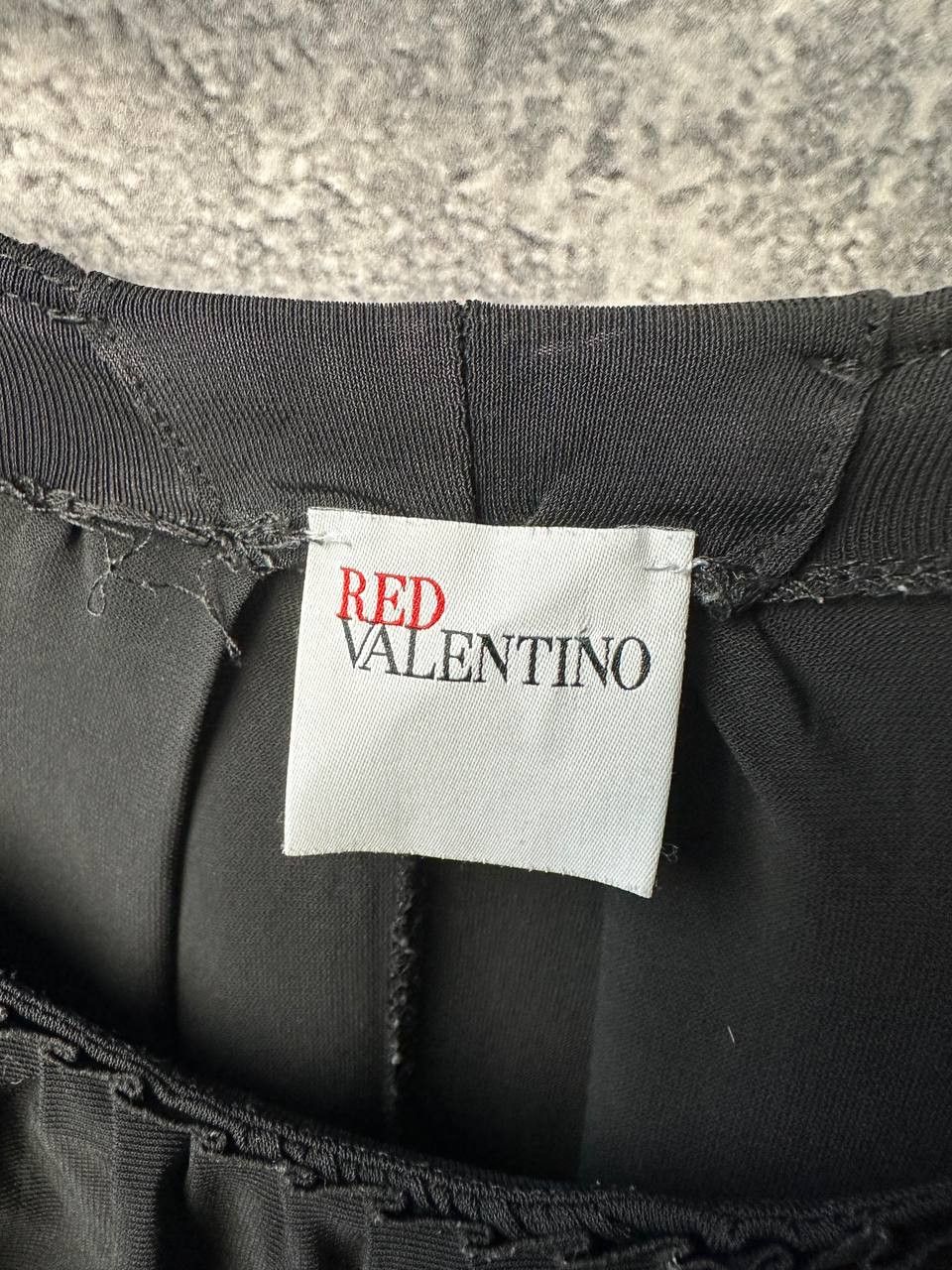 RED Valentino × Valentino RED Valentino Black Ruffle Trim Dress 3/4 Sleeves Relaxed Size M / US 6-8 / IT 42-44 - 8 Thumbnail