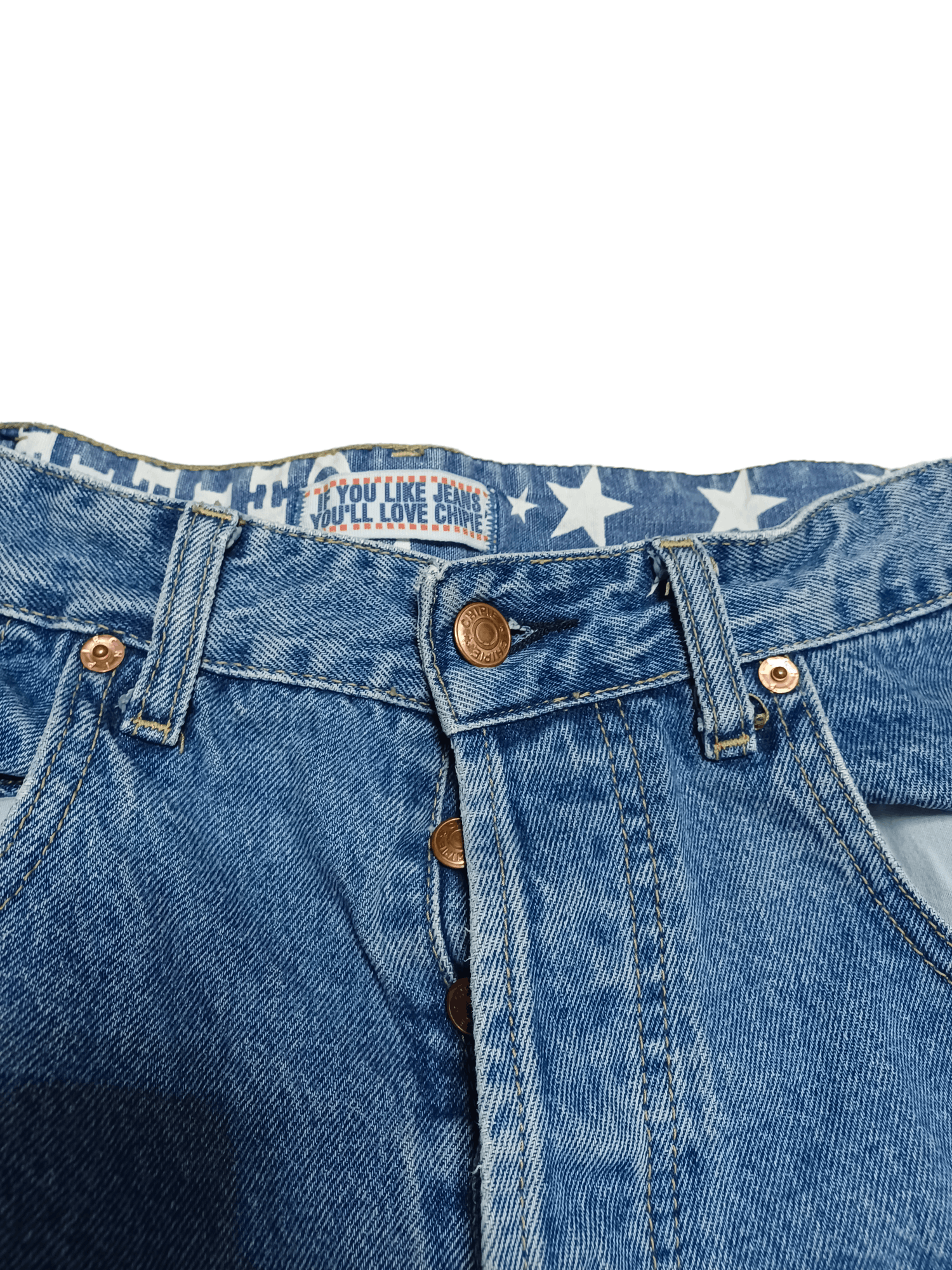 Japanese Brand MADE IN JAPAN CHIPIE FANTASTIC EMBROIDERED LOGO DENIM SHORTS Size US 33 - 4 Thumbnail