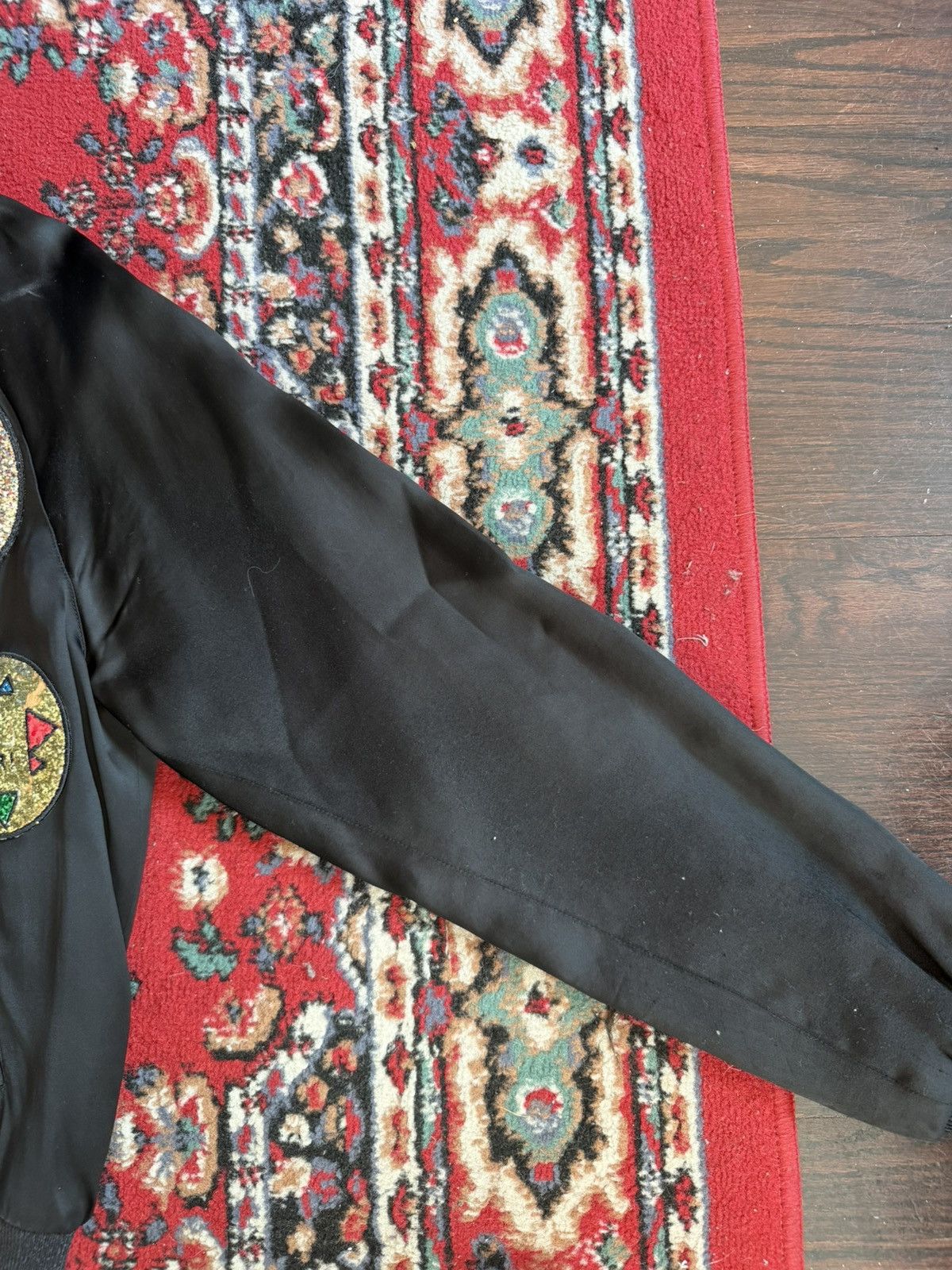 Saint Laurent Paris 2016 Glitter Diamond Patch Bomber Jacket Size US S / EU 44-46 / 1 - 5 Thumbnail