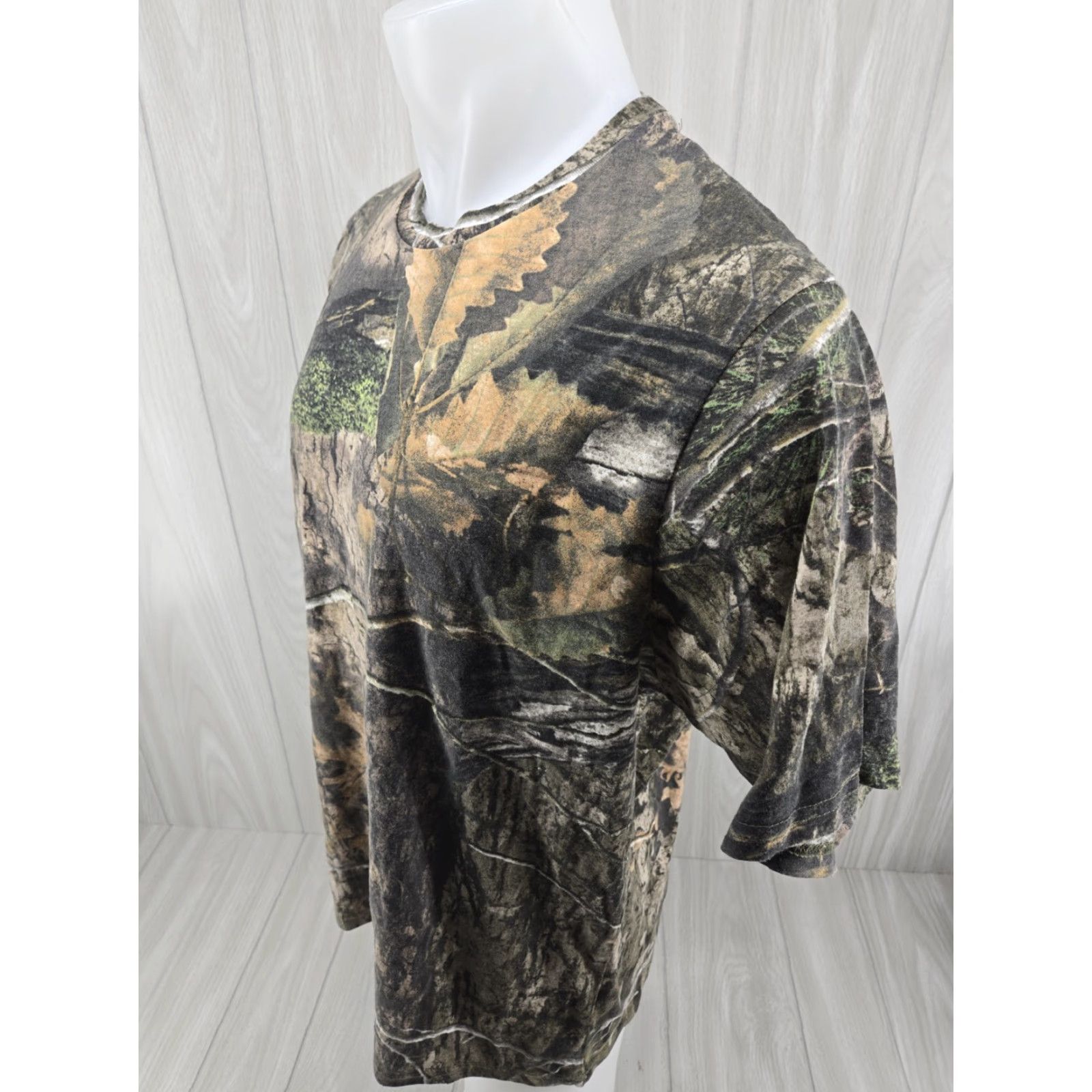 Vintage VINTAGE Mossy Oak Scent Control Short Sleeve Crew Neck Mens Shirt Camo Large T Shirt Size US L / EU 52-54 / 3 - 4 Thumbnail