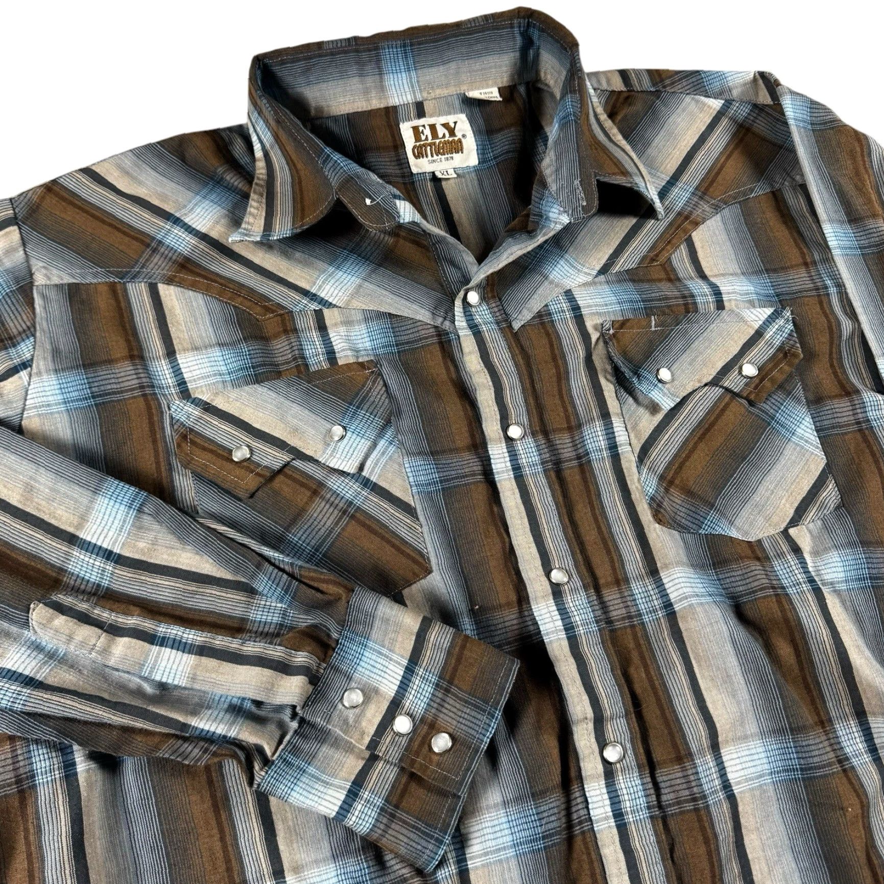 Vintage Ely Cattleman Pearl Snap Shirt Men’s XL Red Plaid Cowboy Western Preppy Outdoor Shirt Men XL Red Plaid Cowboy Western Size US XL / EU 56 / 4 - 2 Thumbnail