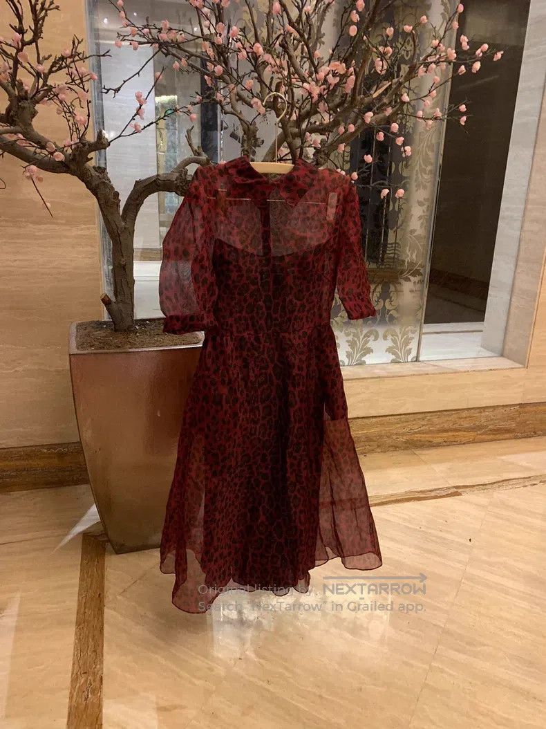 Valentino Valentino Red label leopard print dress Size S / US 4 / IT 40 - 1 Thumbnail