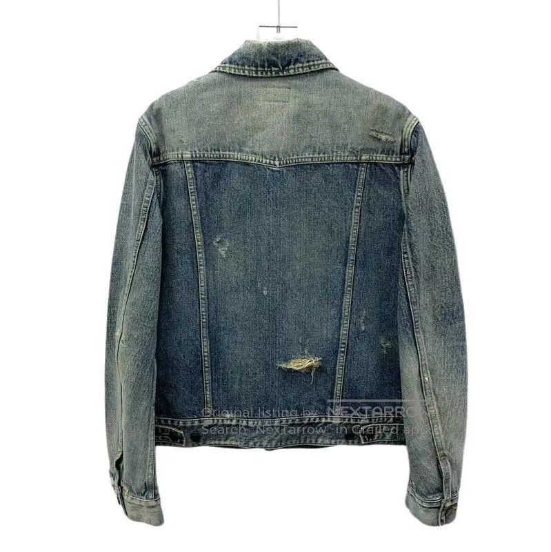 Yves Saint Laurent YSL Blue Denim Jacket for Women . Size S / US 4 / IT 40 - 2 Thumbnail