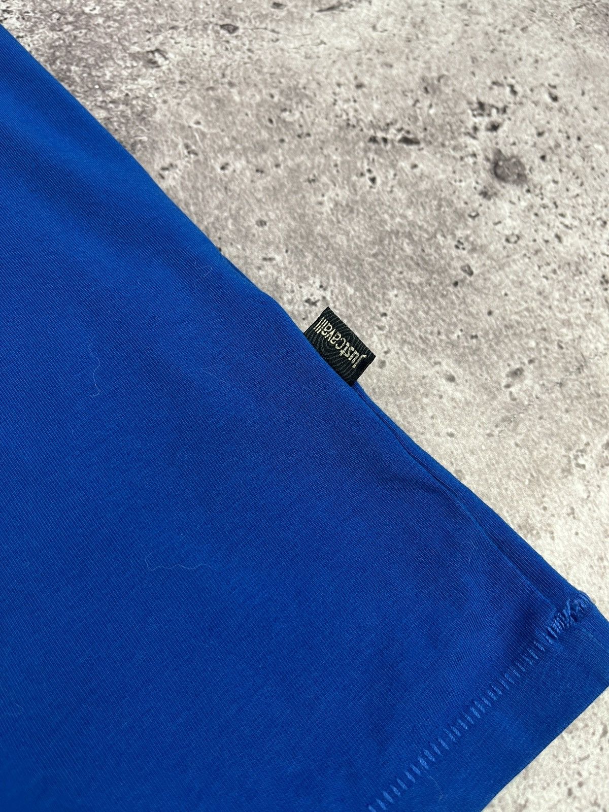 Just Cavalli Blue Snake Crest T-Shirt Graphic Stretch Cotton Designer Y2K Size US L / EU 52-54 / 3 - 5 Thumbnail