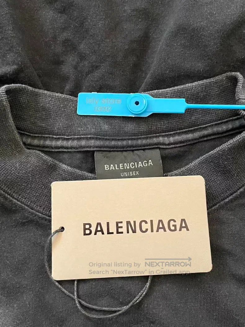 Balenciaga Balenciaga Letter Heart Printed Short Sleeve T-Shirt Size US S / EU 44-46 / 1 - 4 Thumbnail