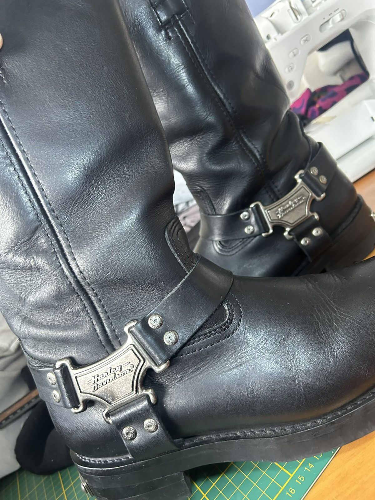 Harley Davidson Vintage Harley Davidson tall motorcycle boots Size US 12.5 / EU 45-46 - 13 Thumbnail