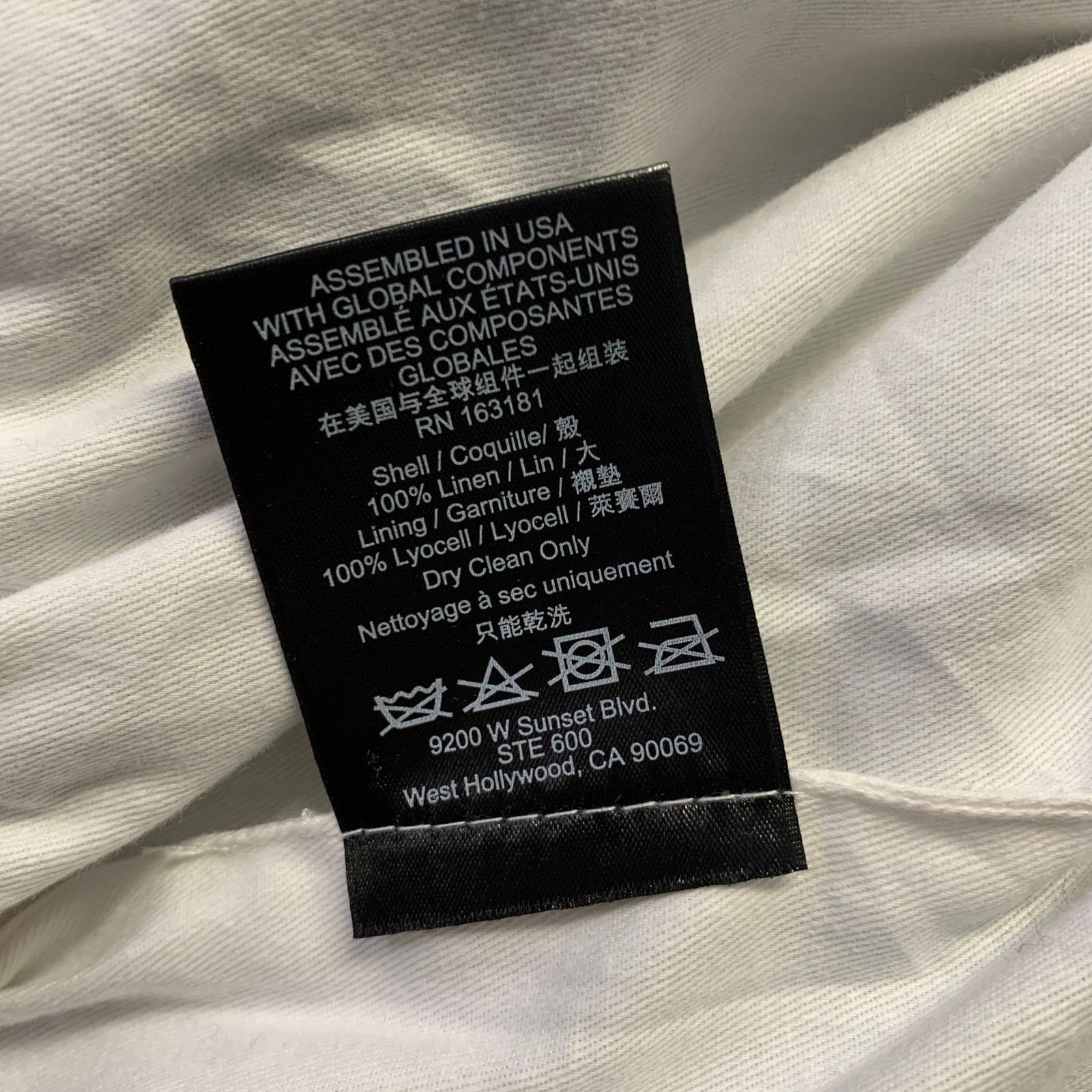 Rhude RHUDE Size S Blue White Color Block Linen Bomber Jacket Size US S / EU 44-46 / 1 - 7 Thumbnail