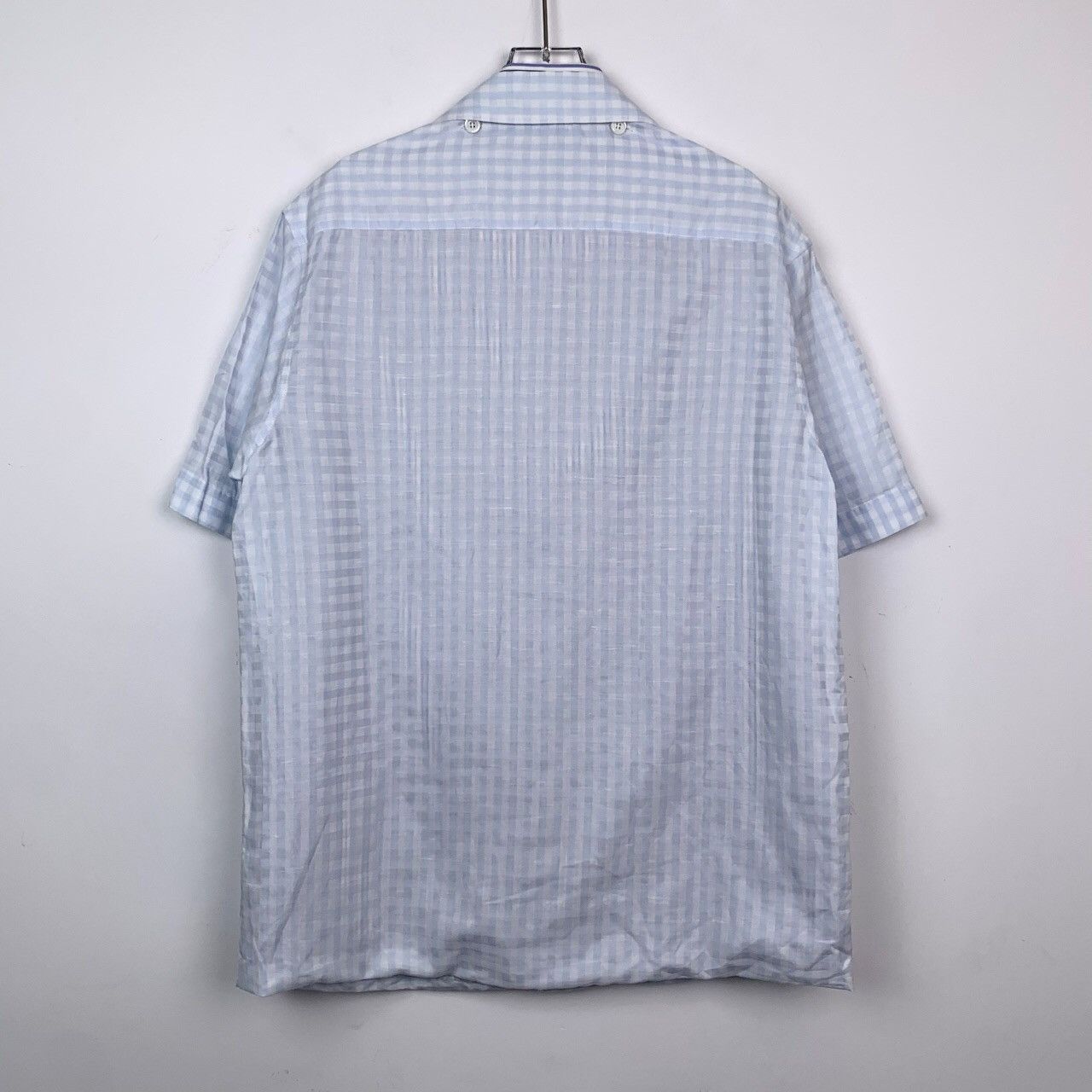 Burberry Burberry Two-Tone Single-Breasted Striped Short-Sleeve Shirt Size US S / EU 44-46 / 1 - 2 Thumbnail