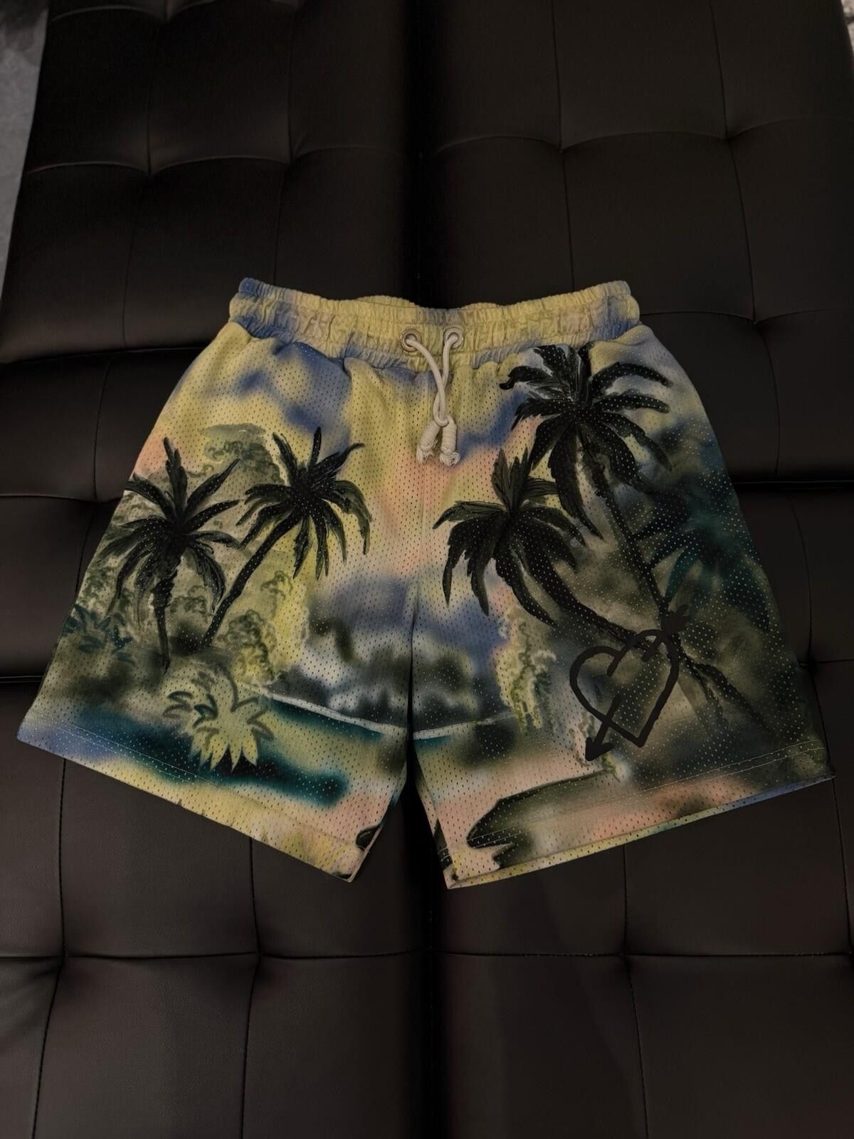 Palm Angels Size Large - Palm Angels Men’s Multicolor Paradise Shorts Size US 34 / EU 50 - 2 Thumbnail